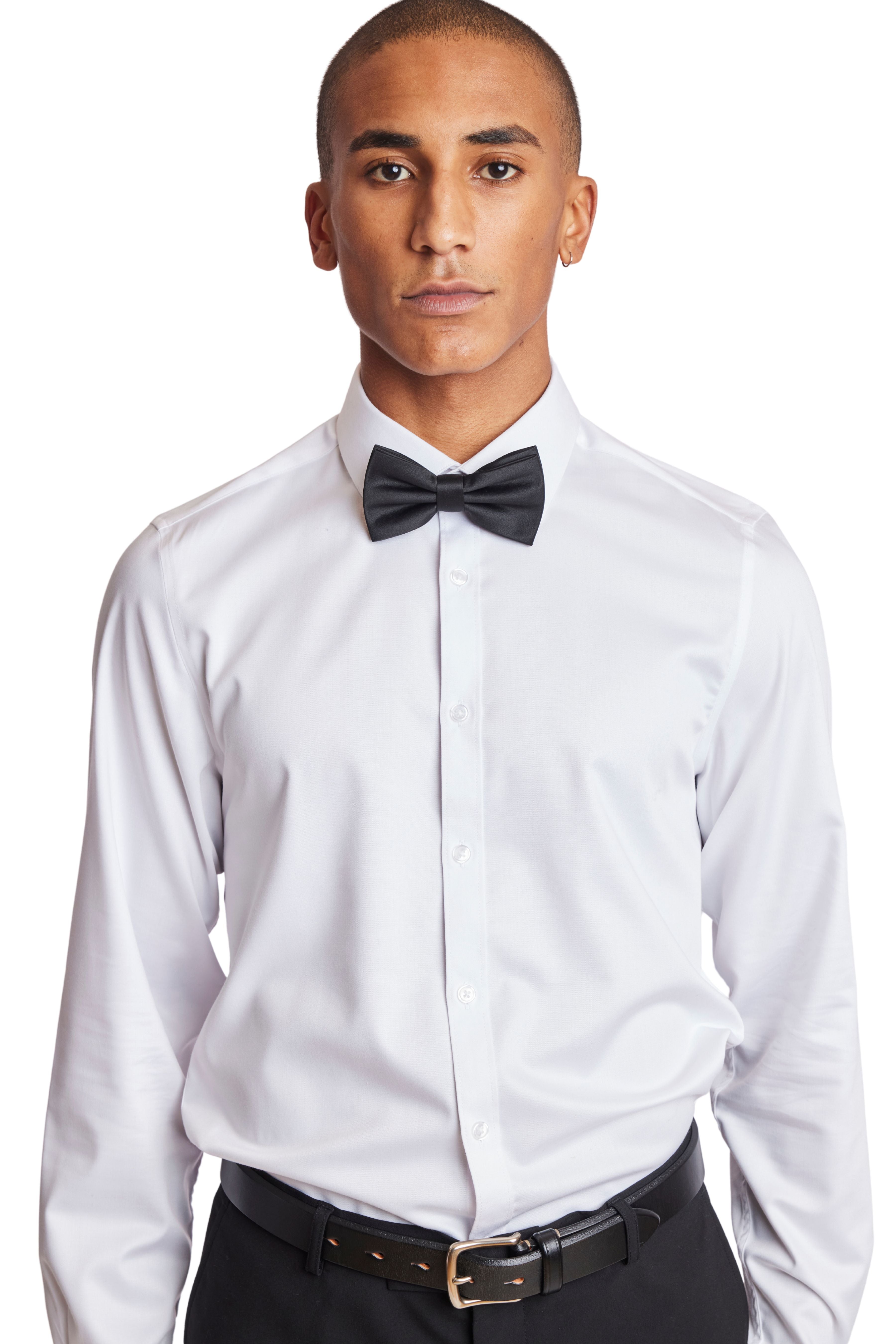 Bradley Bow Tie - Black Satin