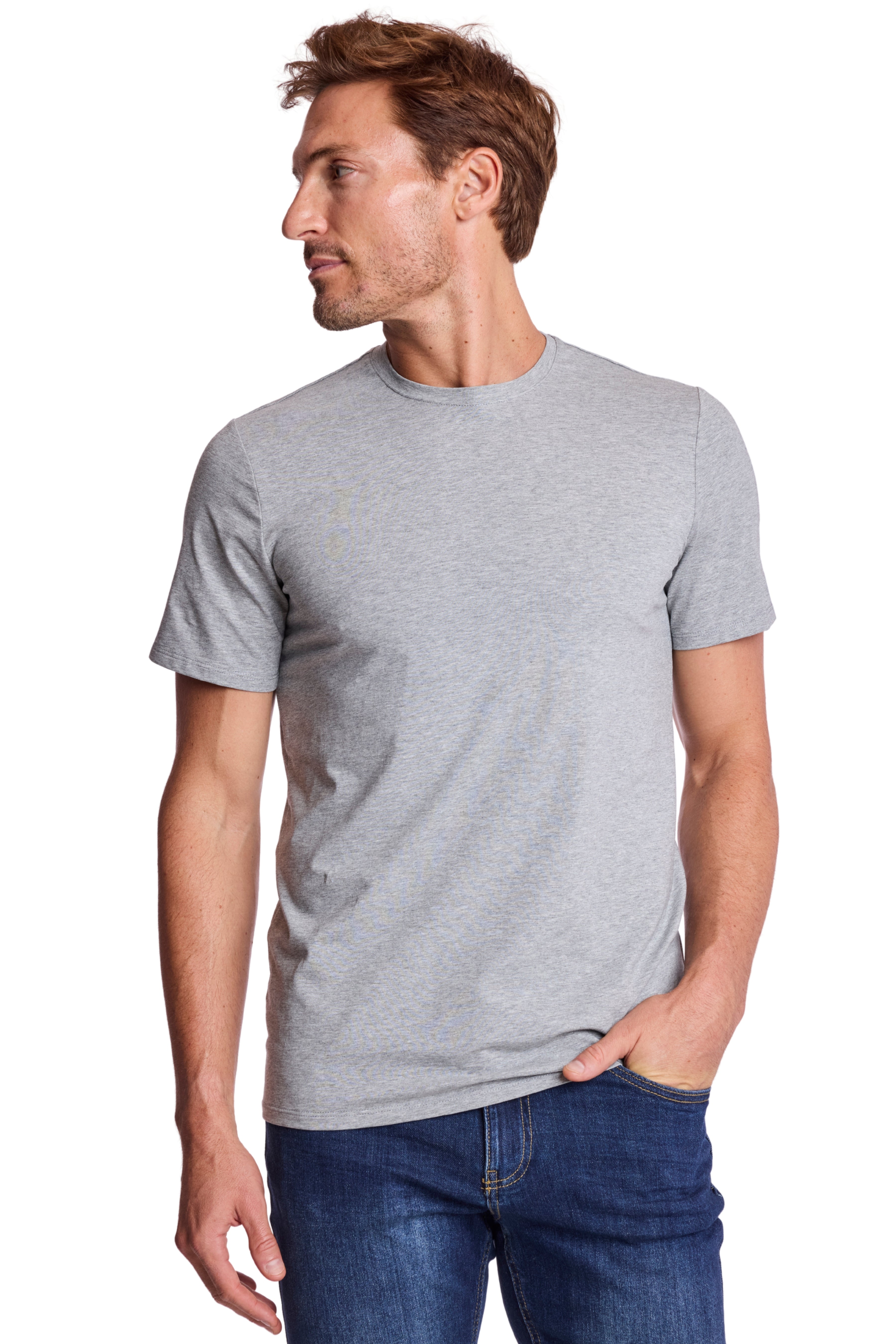 Lucas Crew T - Light Grey