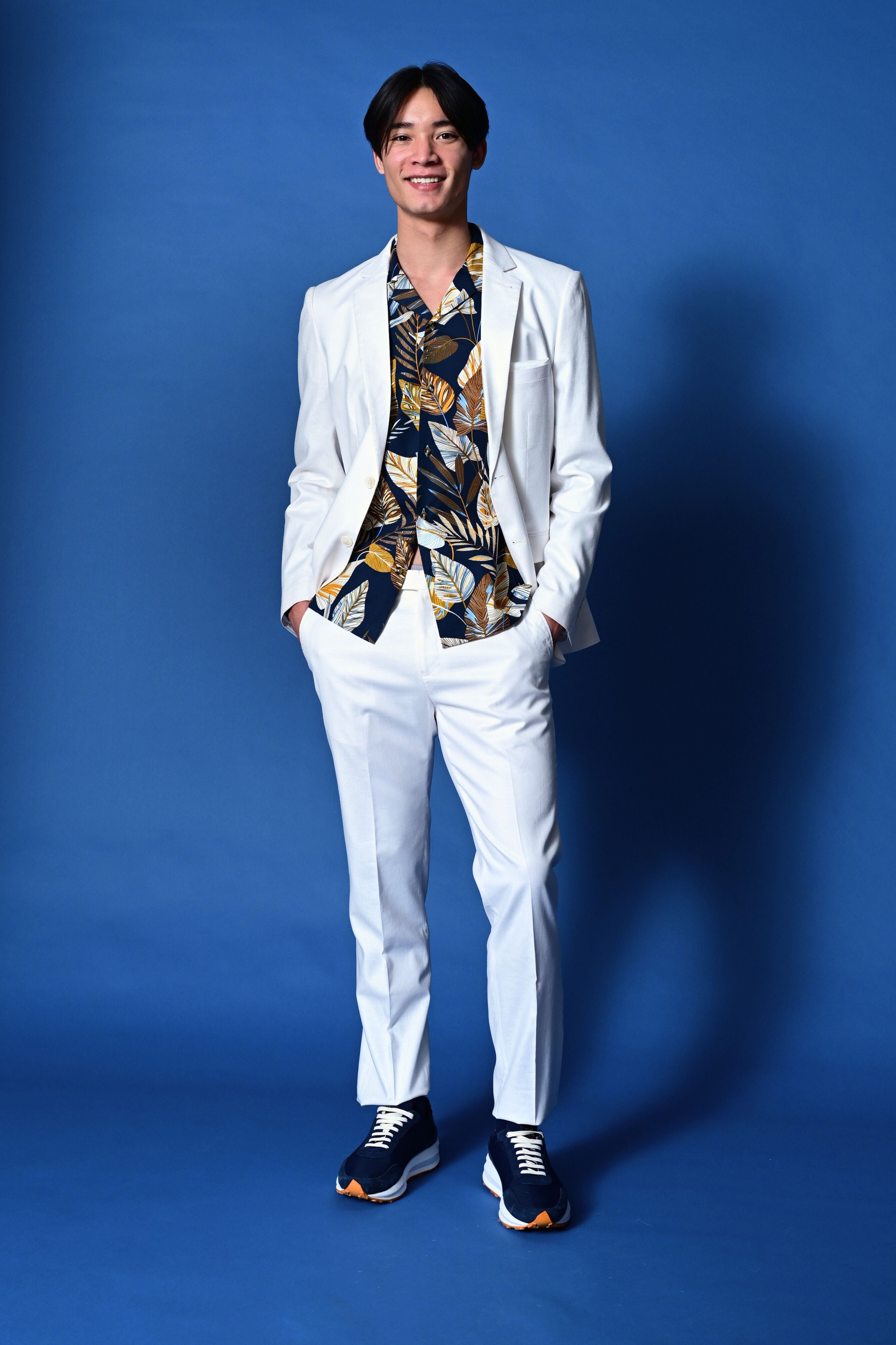 Dover Notch Jacket - slim - White Linen