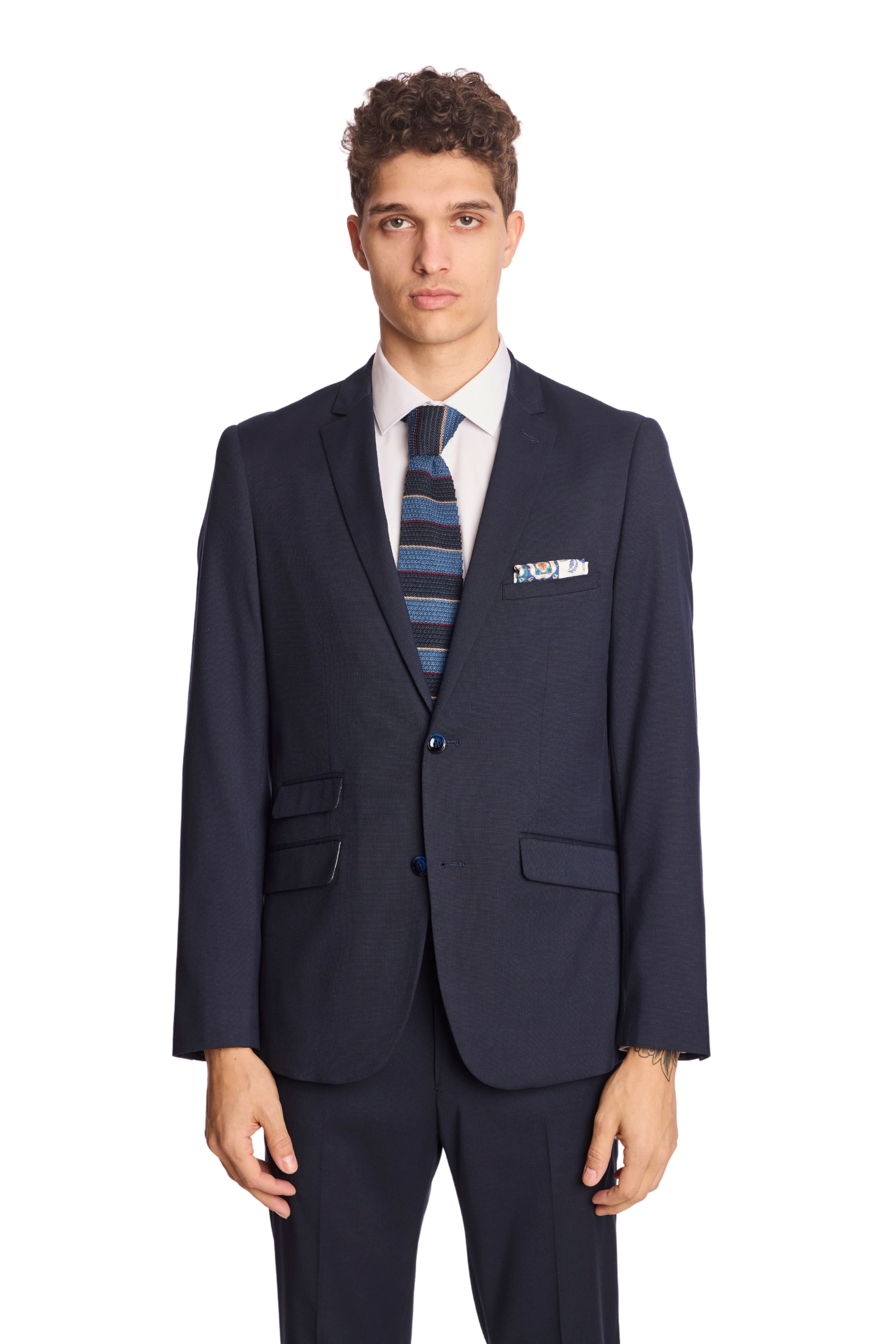 Modern Fit - Dover Notch Jacket - Naval Blue