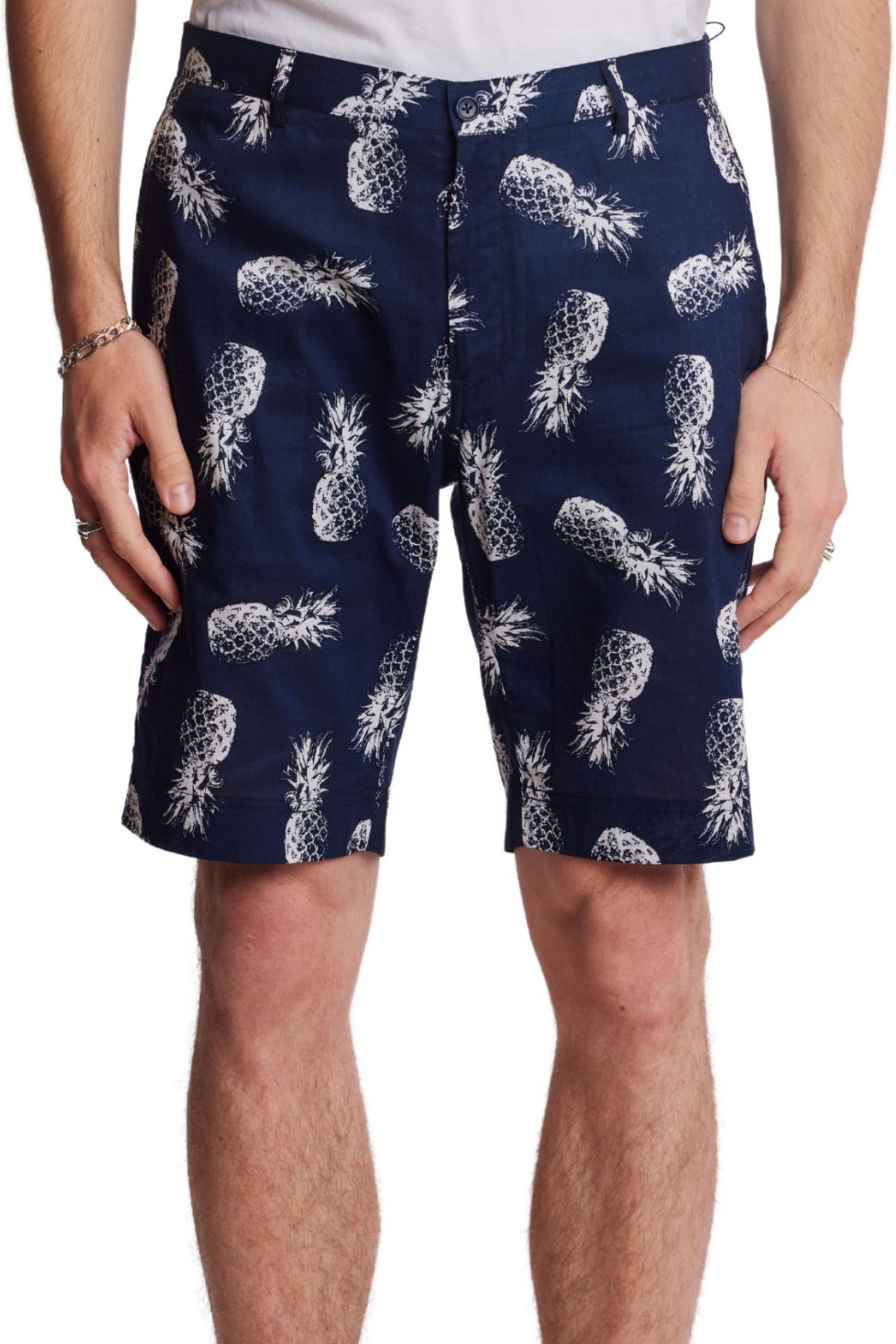 Felix Shorts - slim - Navy Pineapple