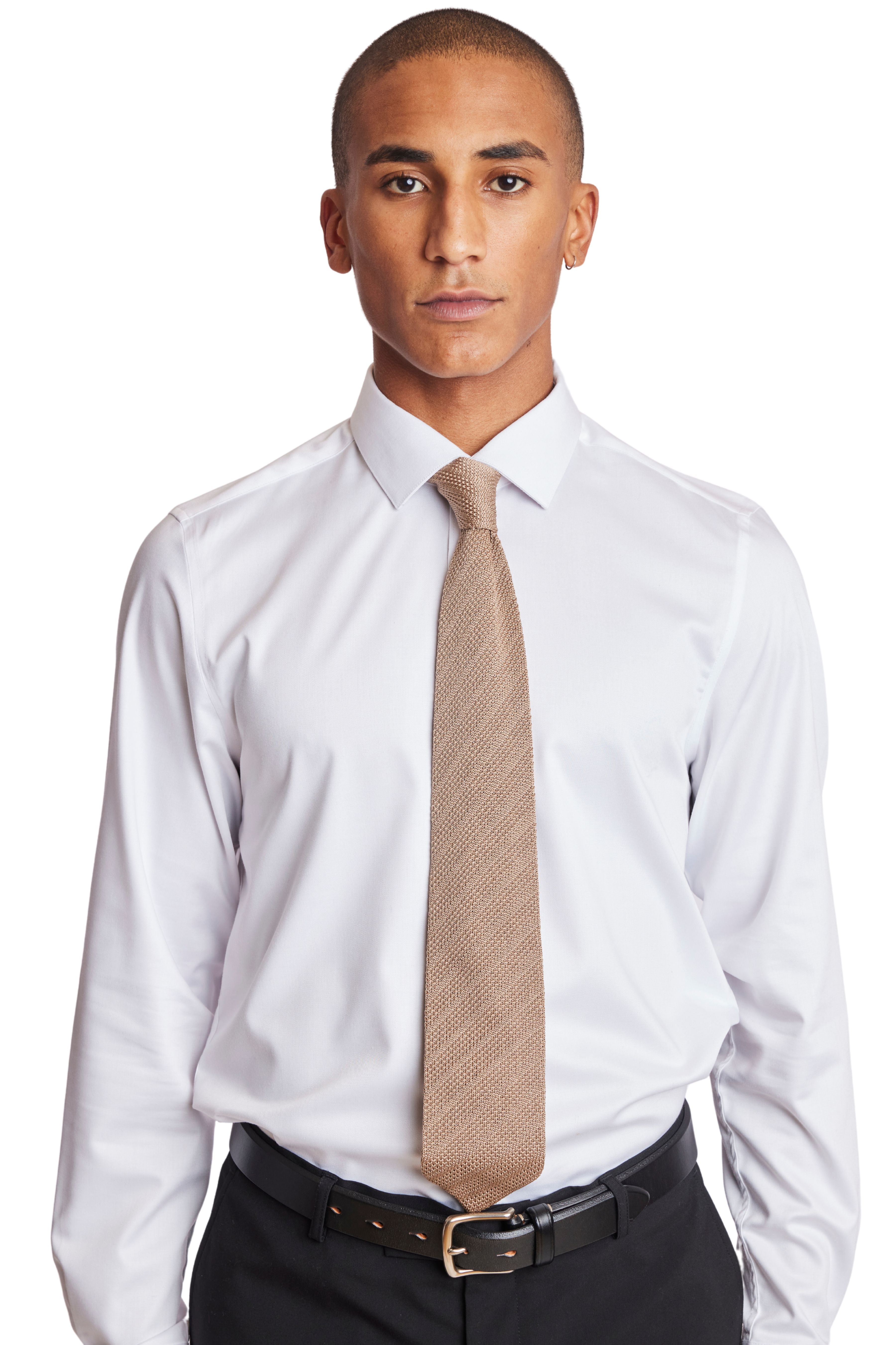 Stanley Knit Tie - Tan