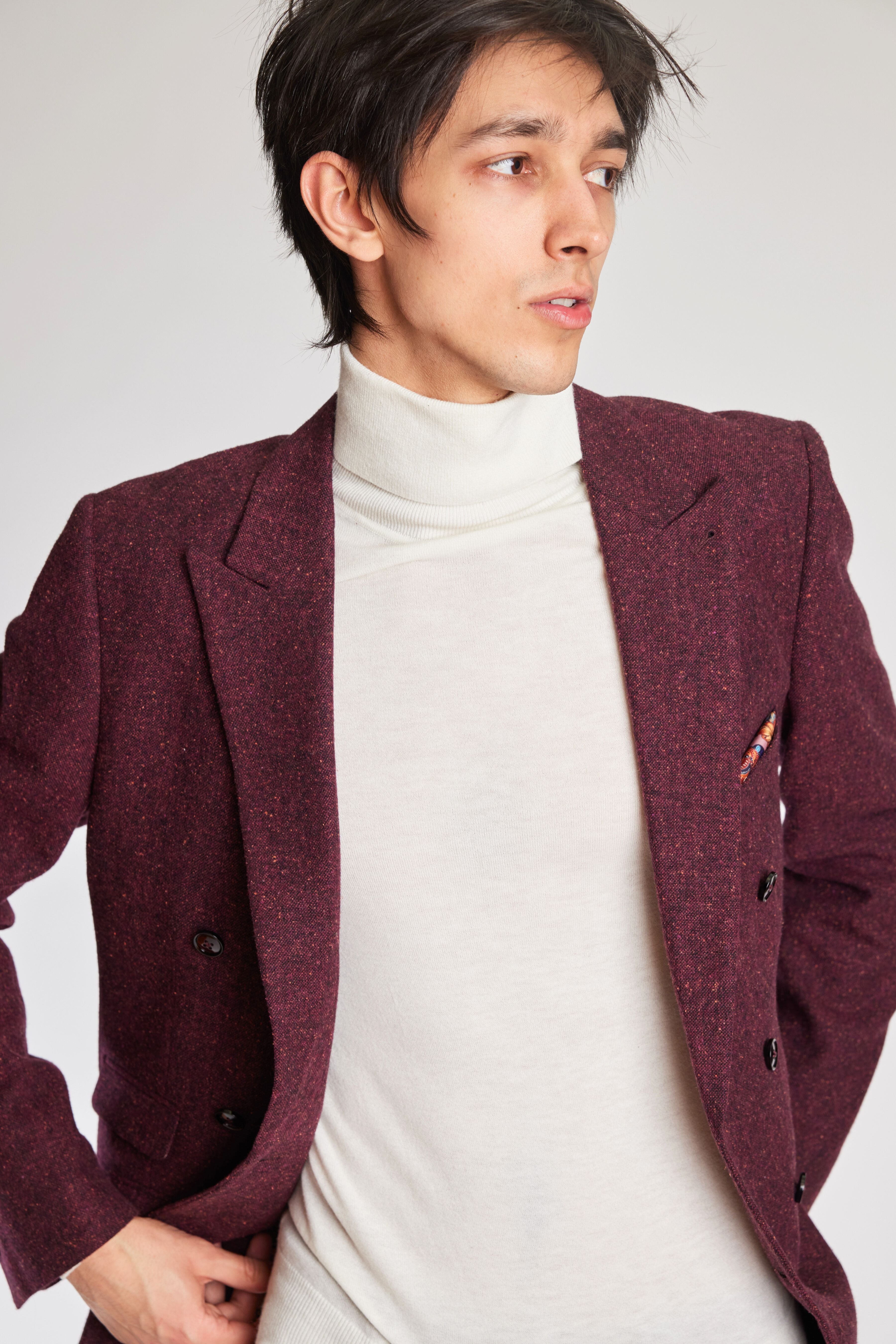 Fine Gauge Turtleneck - Cool Whip