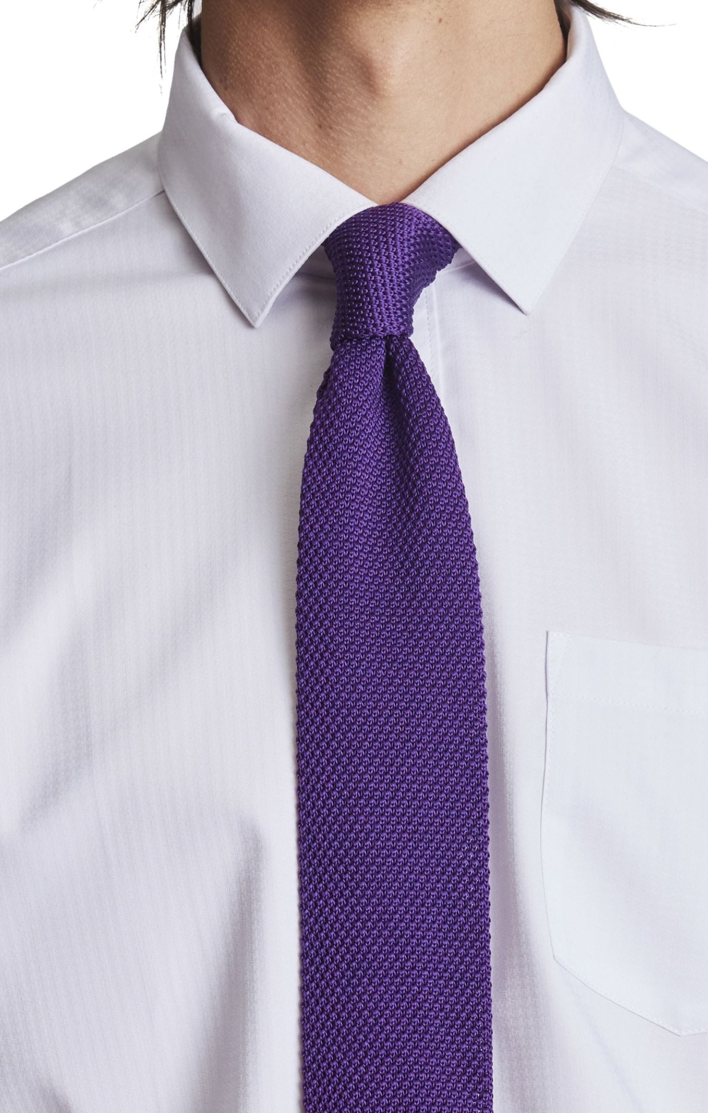 Stanley Knit Tie - Purple Night