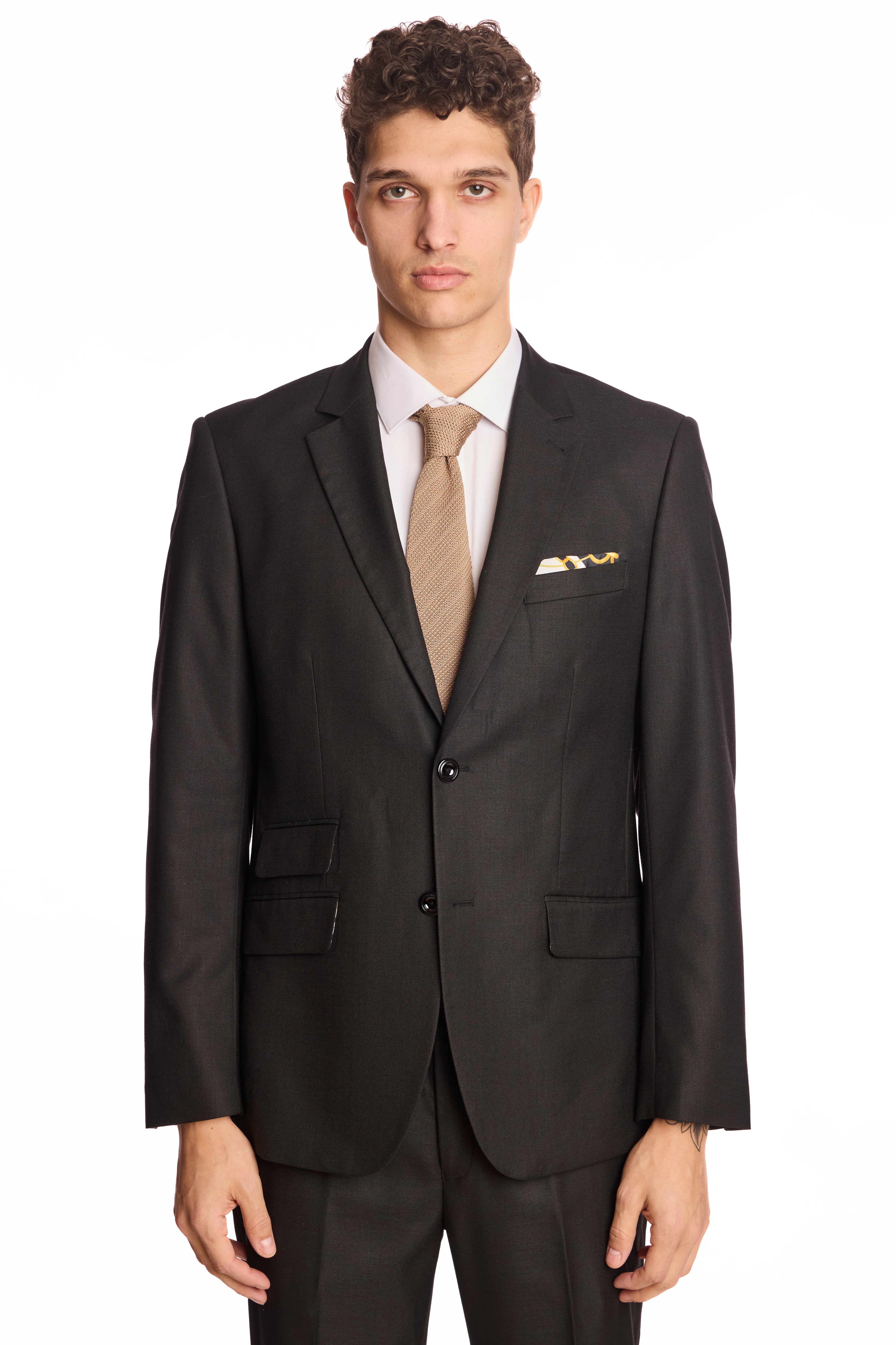 Modern Fit - Dover Notch Jacket - Soft Black Shark