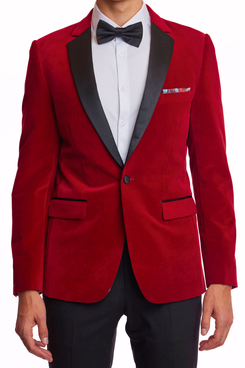 ジャケット Mm Studio Tiziano Red Stretch Velvet Blazer NWT $550 Theory Red Velvet Blazer 0 | eBay