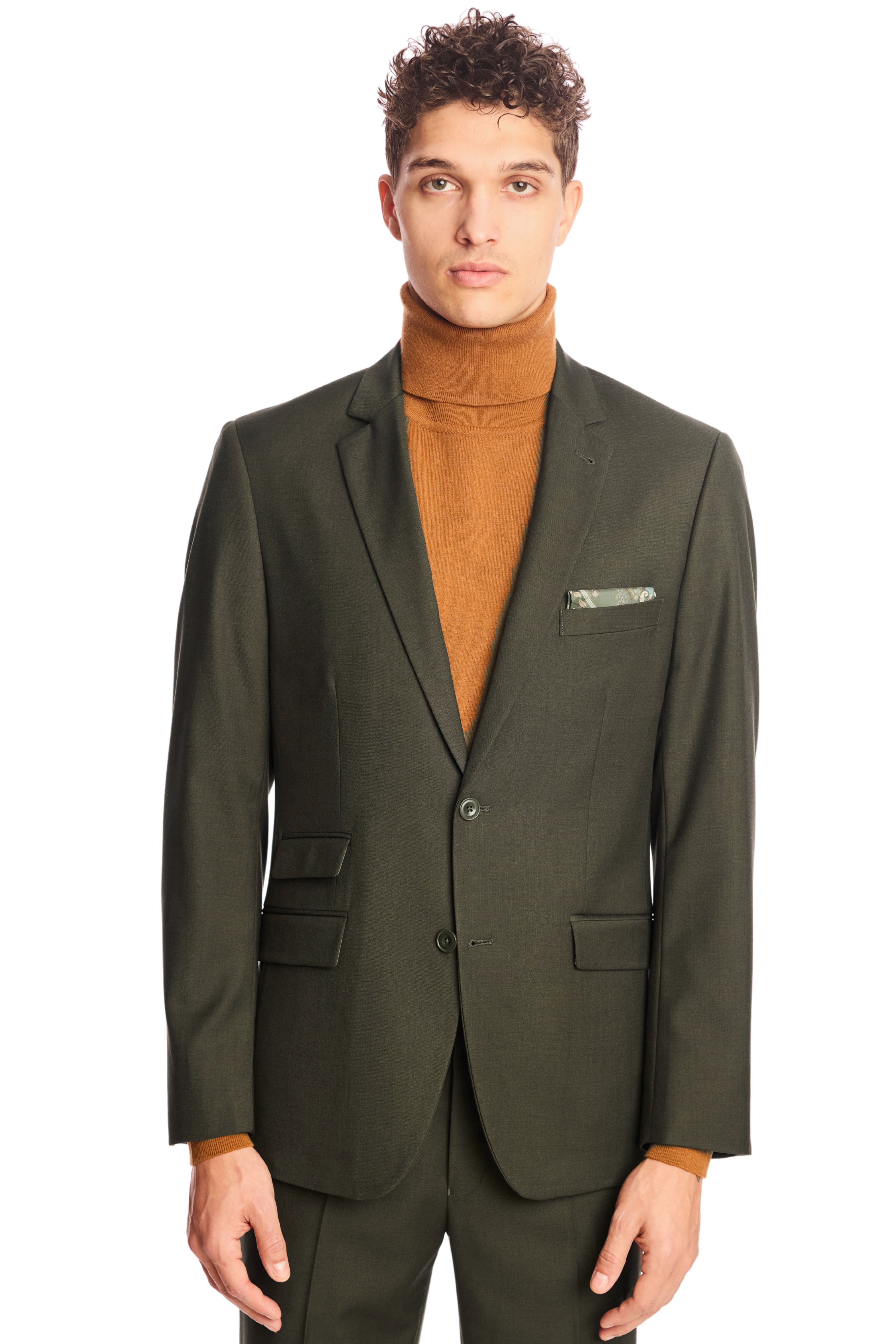 Dover Notch Jacket - slim - Dark Army Green