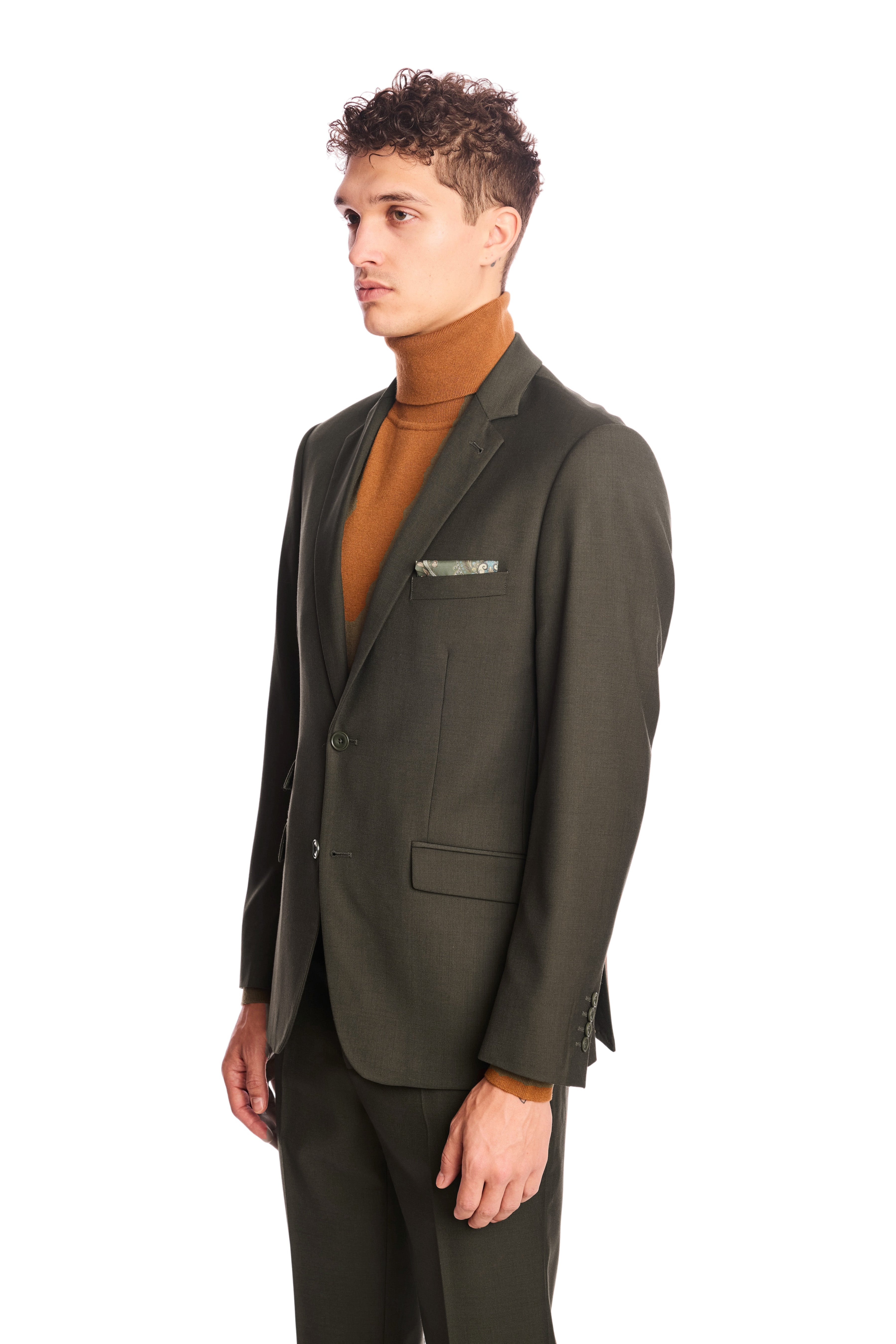 Dover Notch Jacket - slim - Dark Army Green