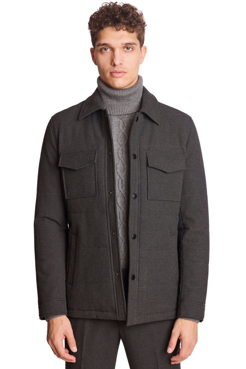 Quincy Quilted Jacket - Charcoal Grey – Paisley & Gray