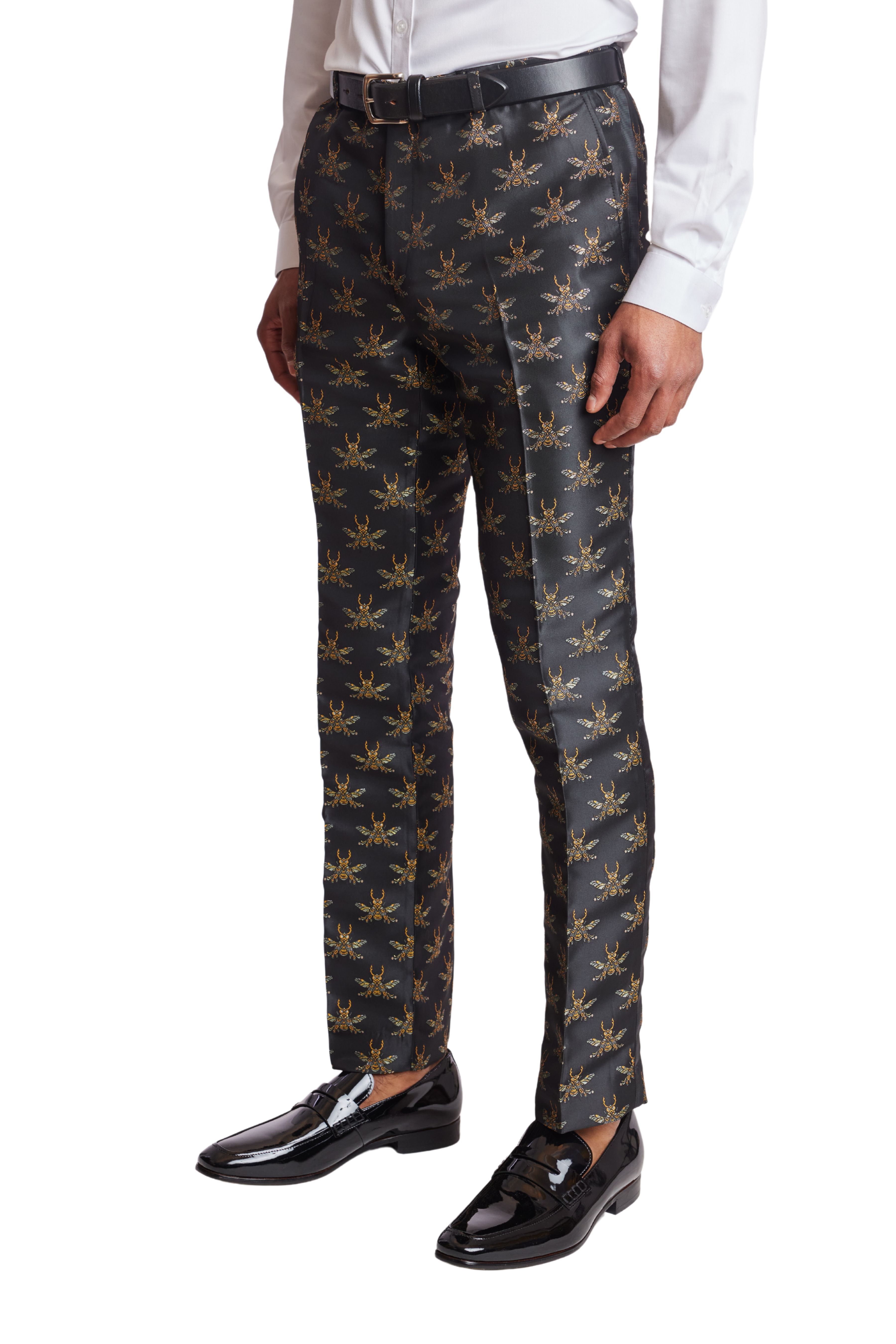 Sloane Tux Pants  - slim - Black Bees