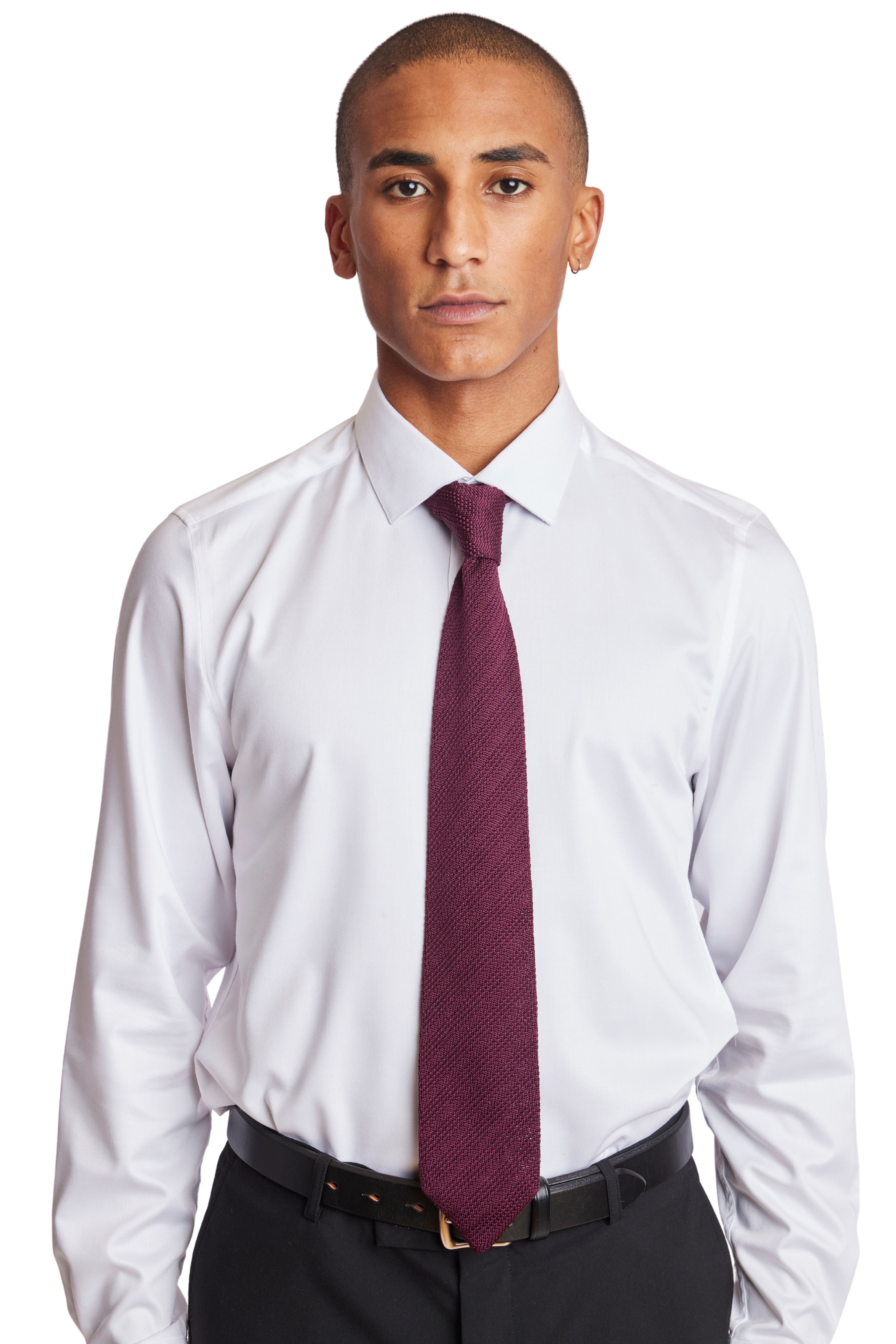 Stanley Knit Tie - Malbec