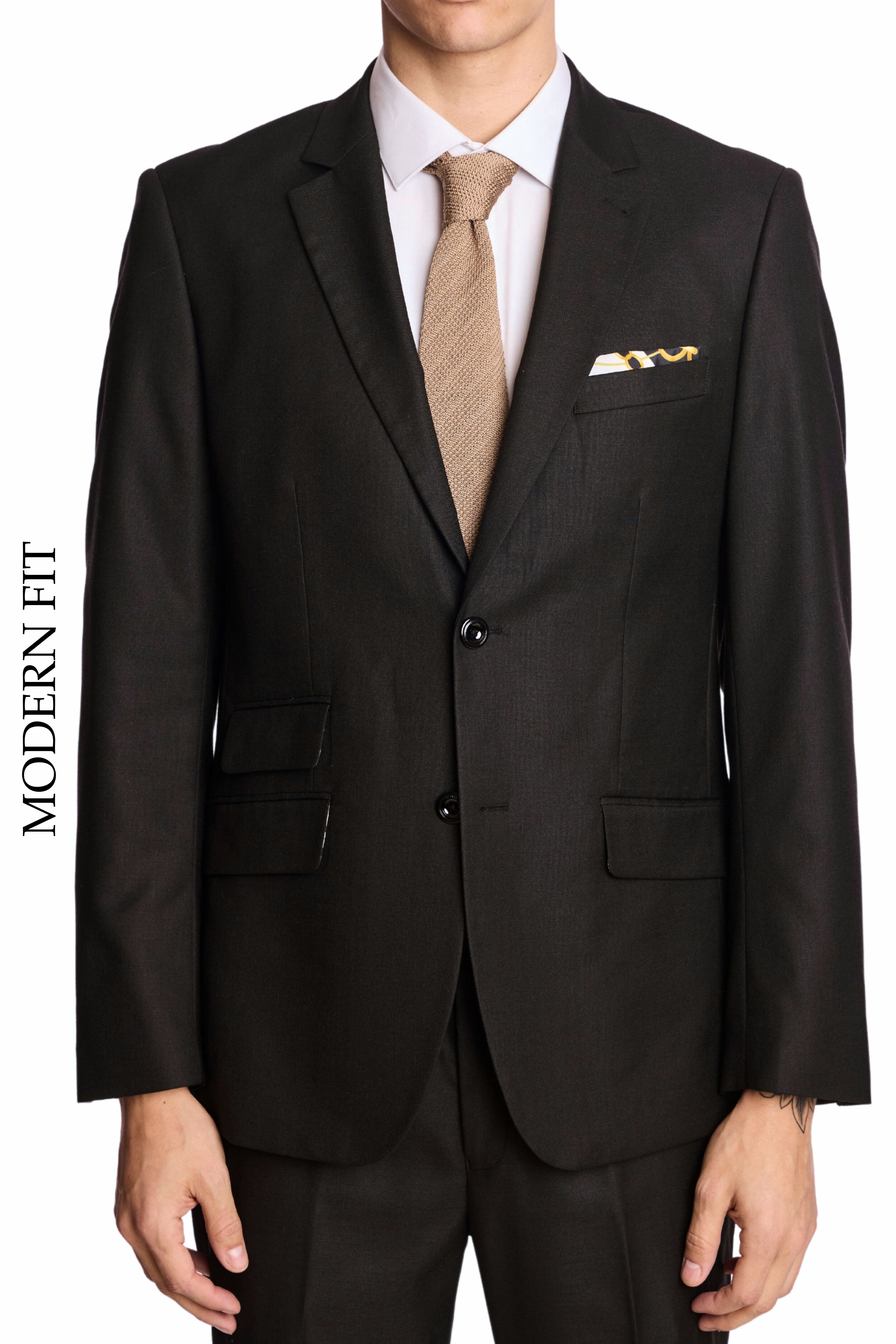 Modern Fit - Dover Notch Jacket - Soft Black Shark