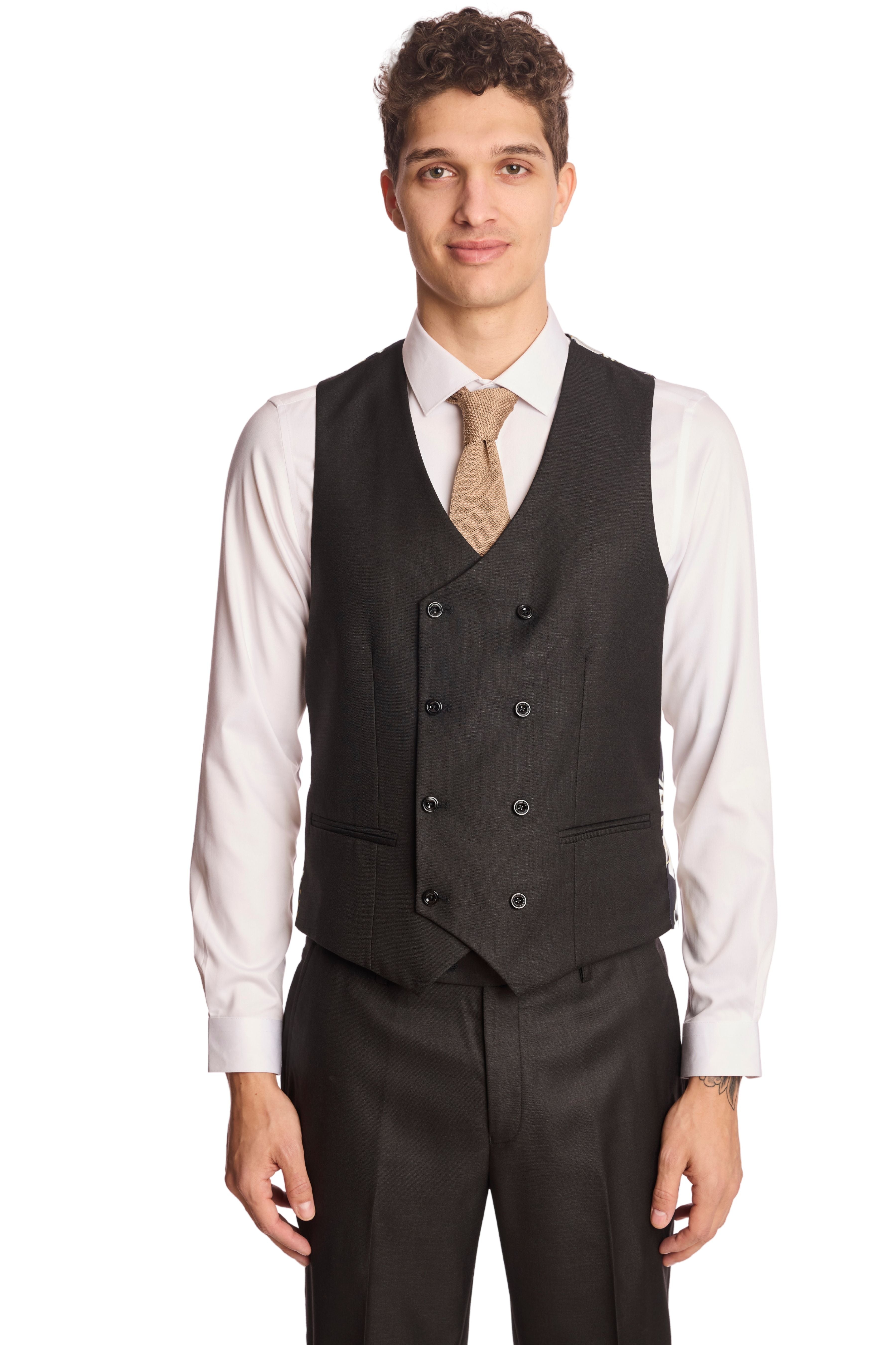 Modern Fit - Marylebone DB Vest - Soft Black Shark