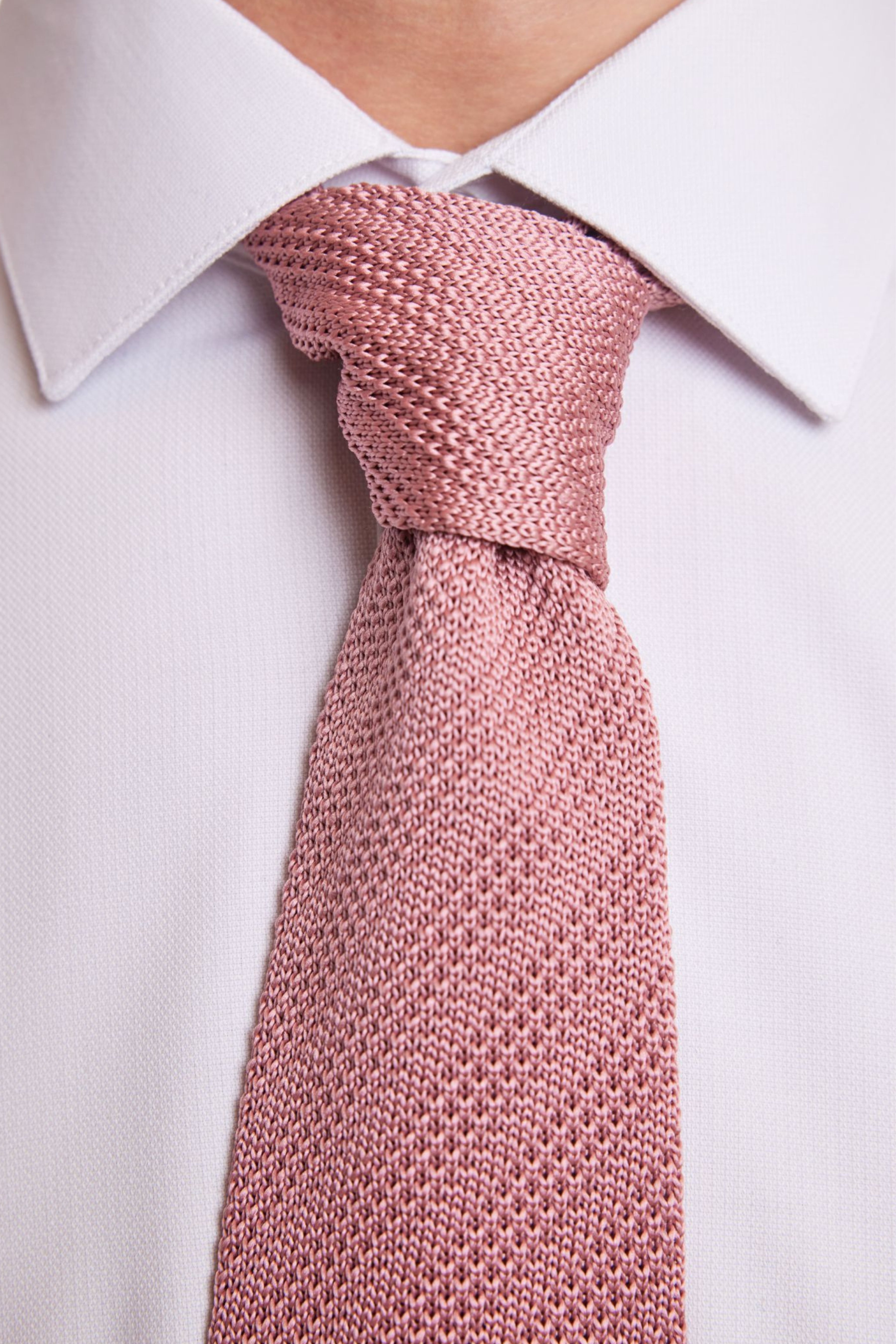 Stanley Knit Tie - Blush Pink
