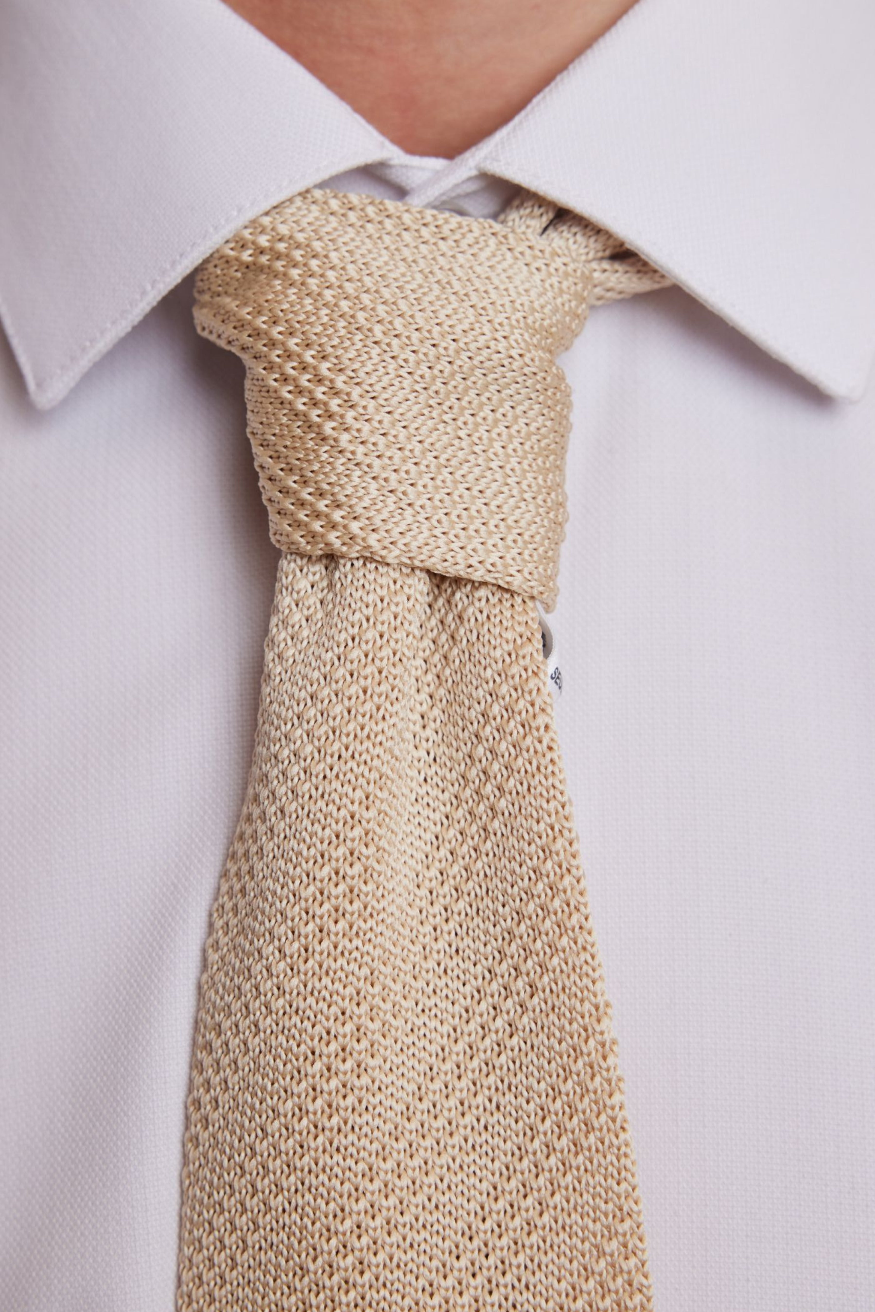 Stanley Knit Tie - Cream