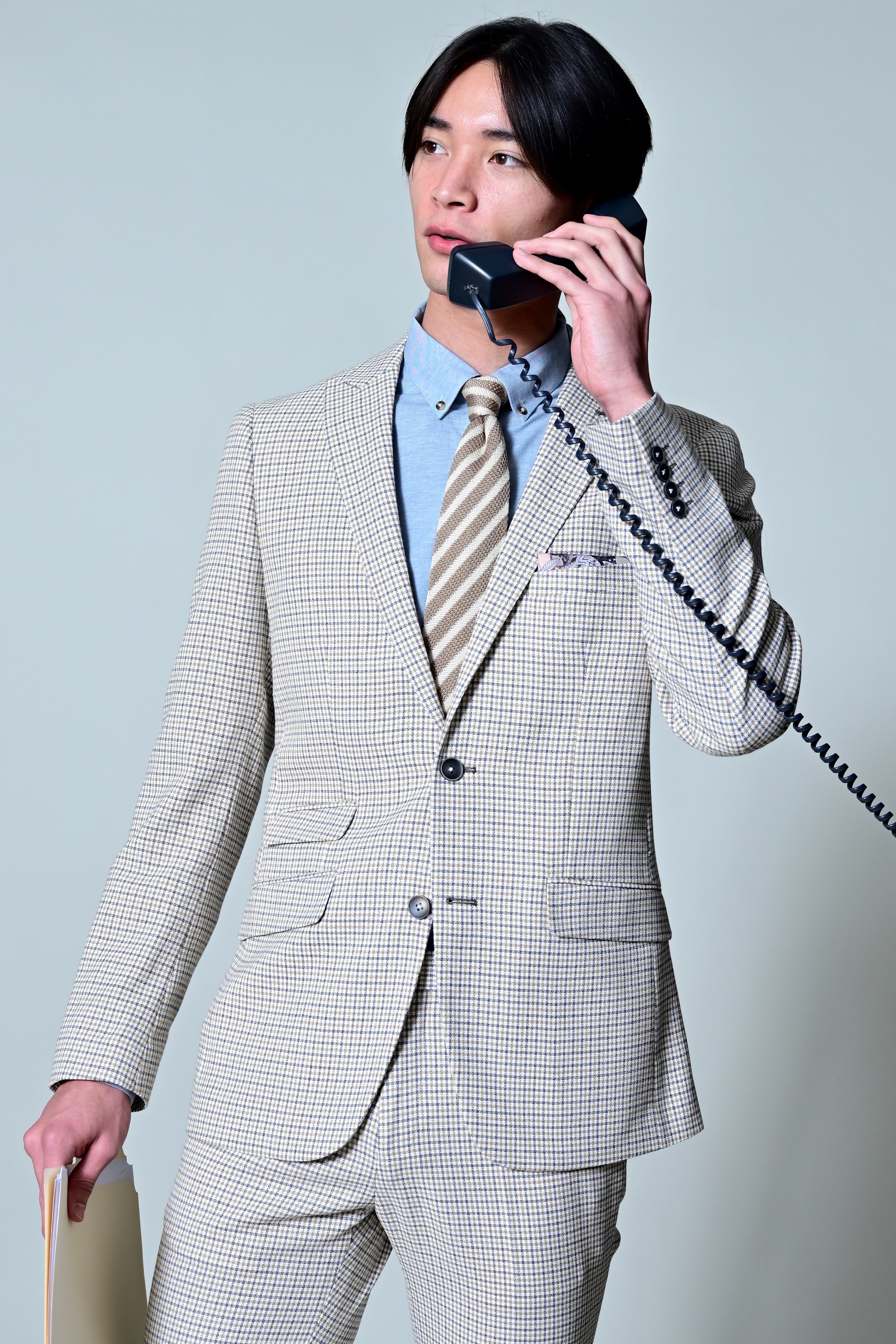 Ashton Peak Jacket - slim - Grey White Yellow Gingham