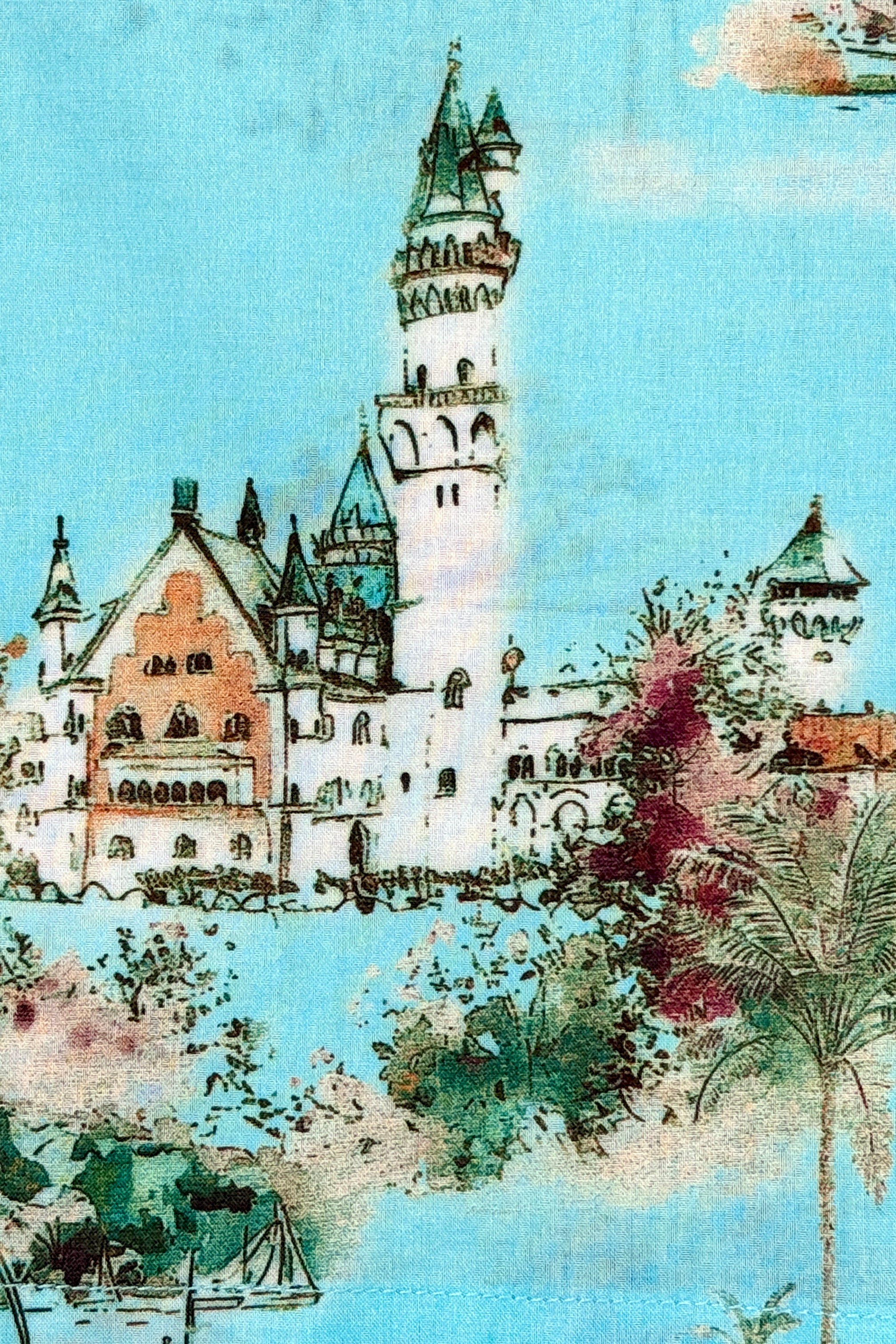 Camp Collar Shirt - Green Summer Island