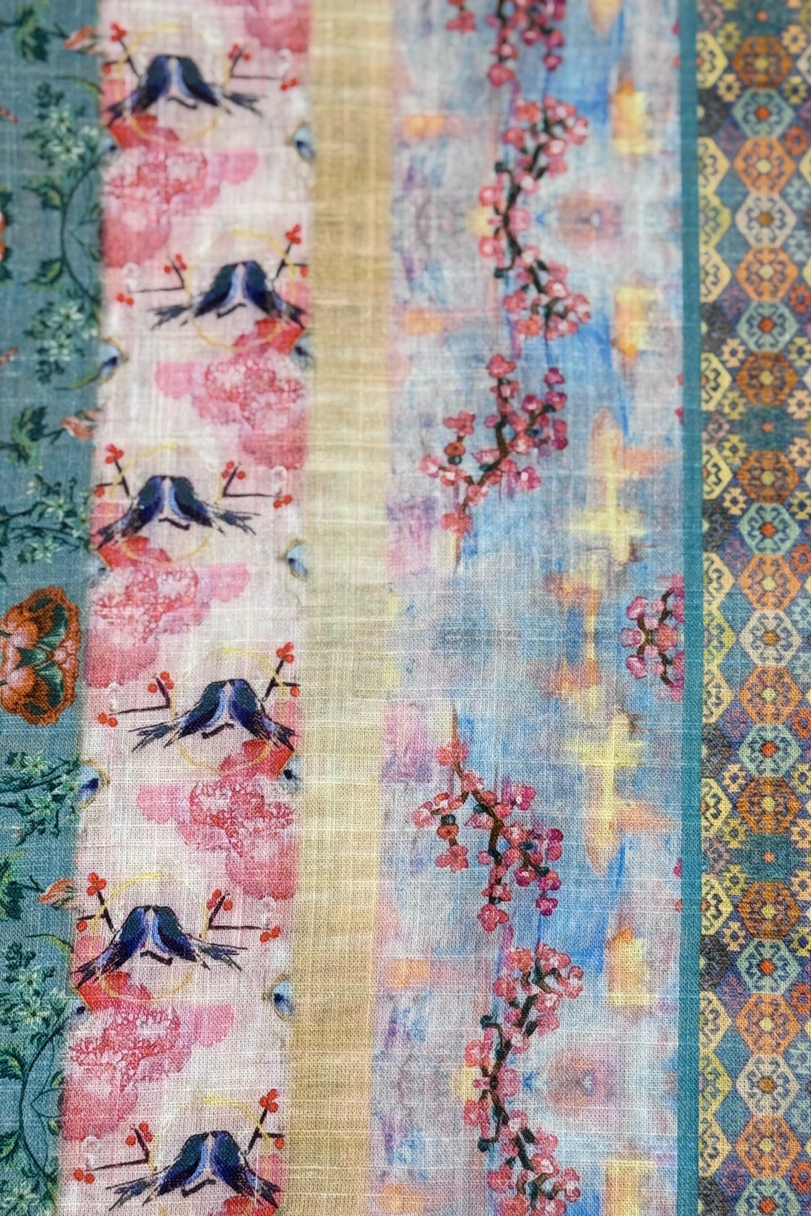 Camp Collar Shirt - Pink Green Floral Multi