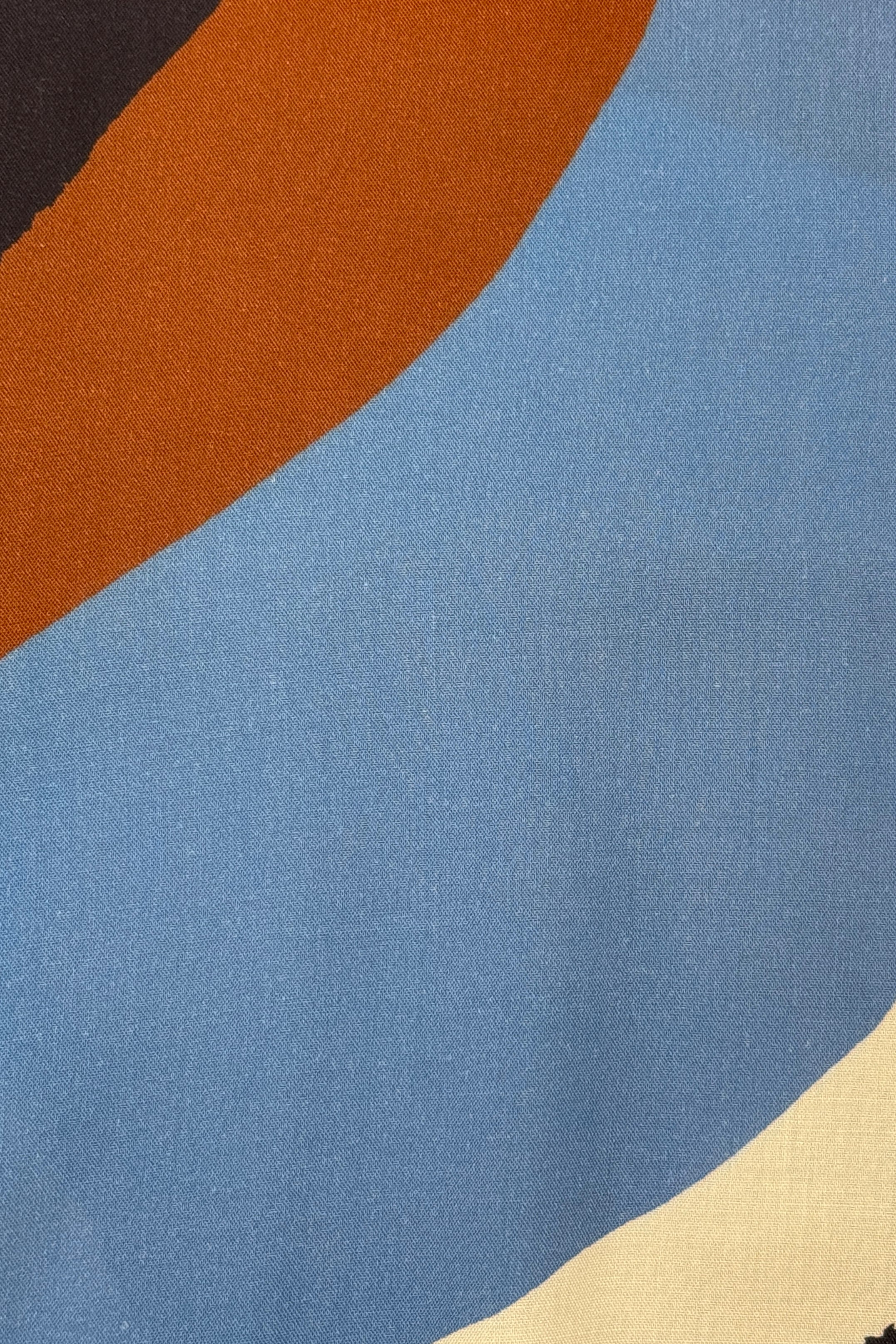 Camp Collar Shirt - Blue Brown White Swirls