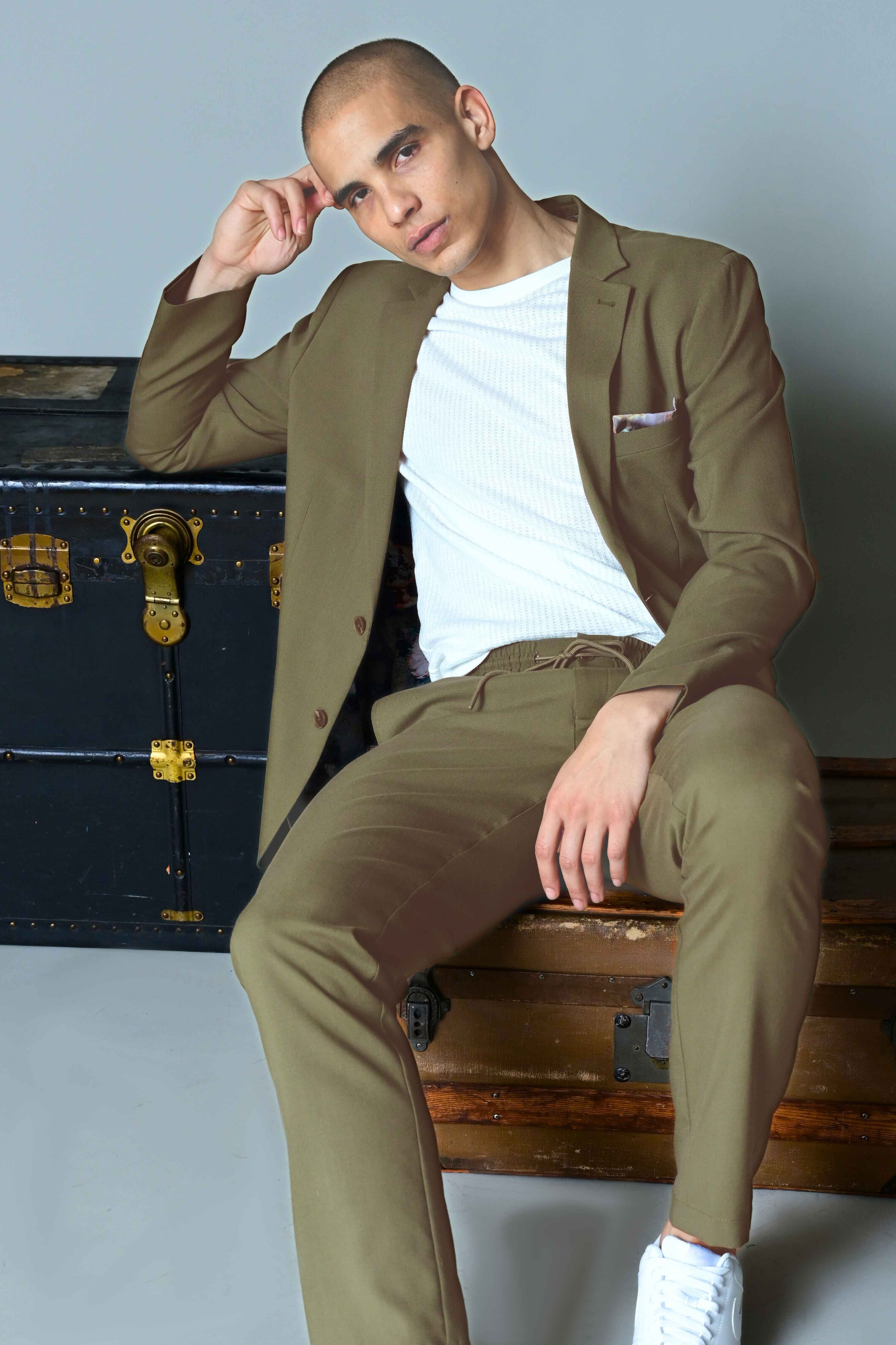 Dover Notch Jacket - slim - Olive