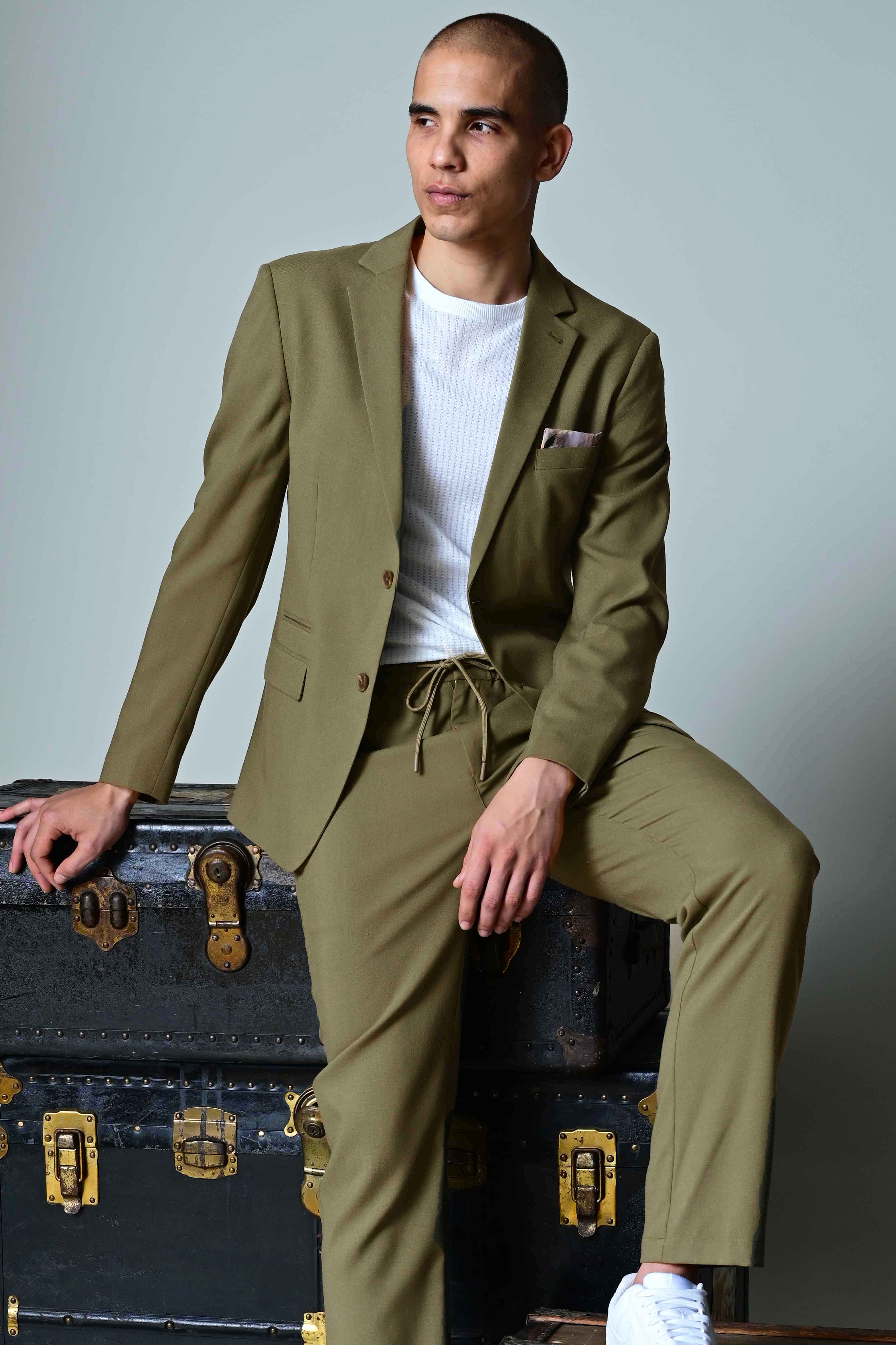 Dover Notch Jacket - slim - Olive
