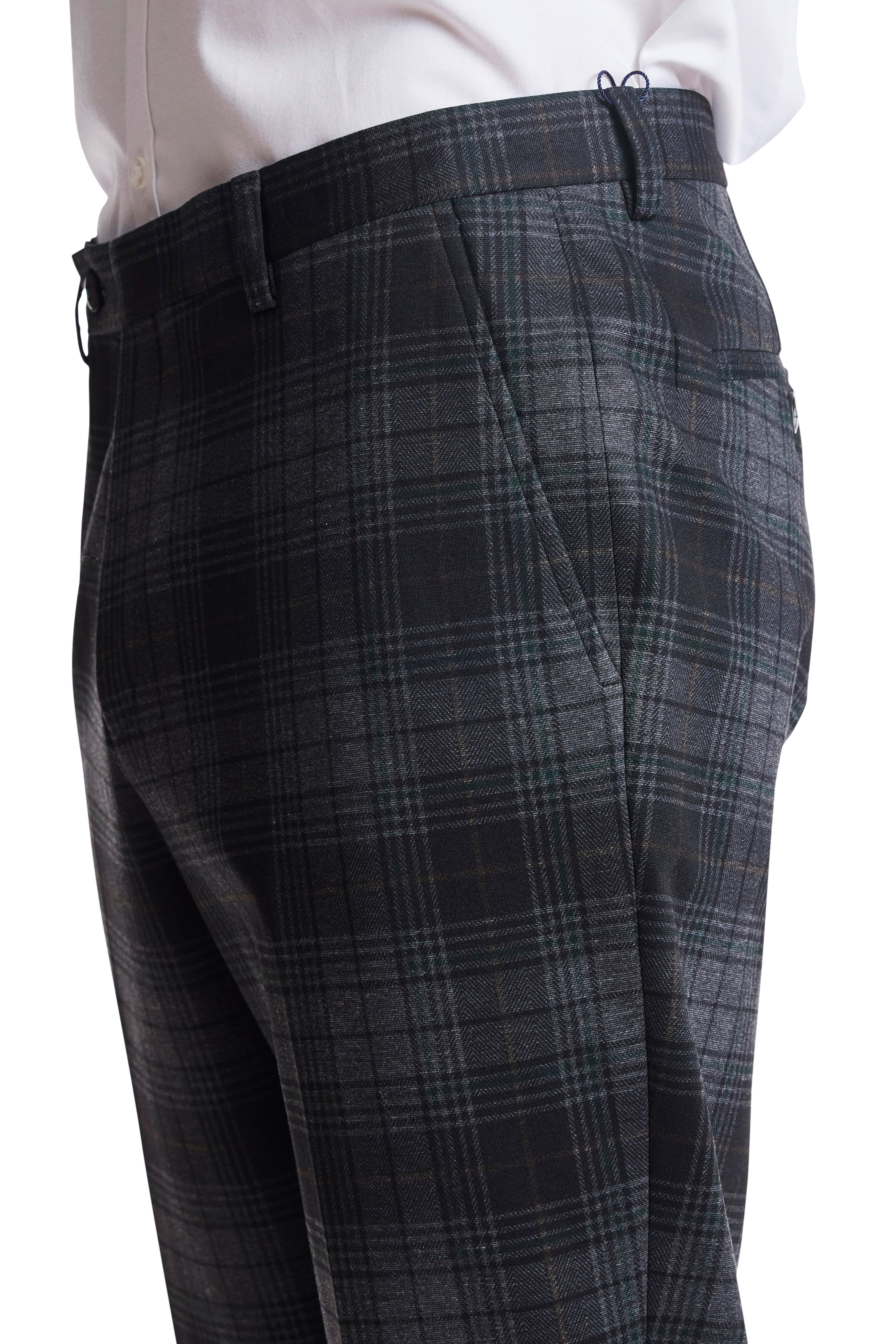 Downing Pants - slim - Char Pine Plaid