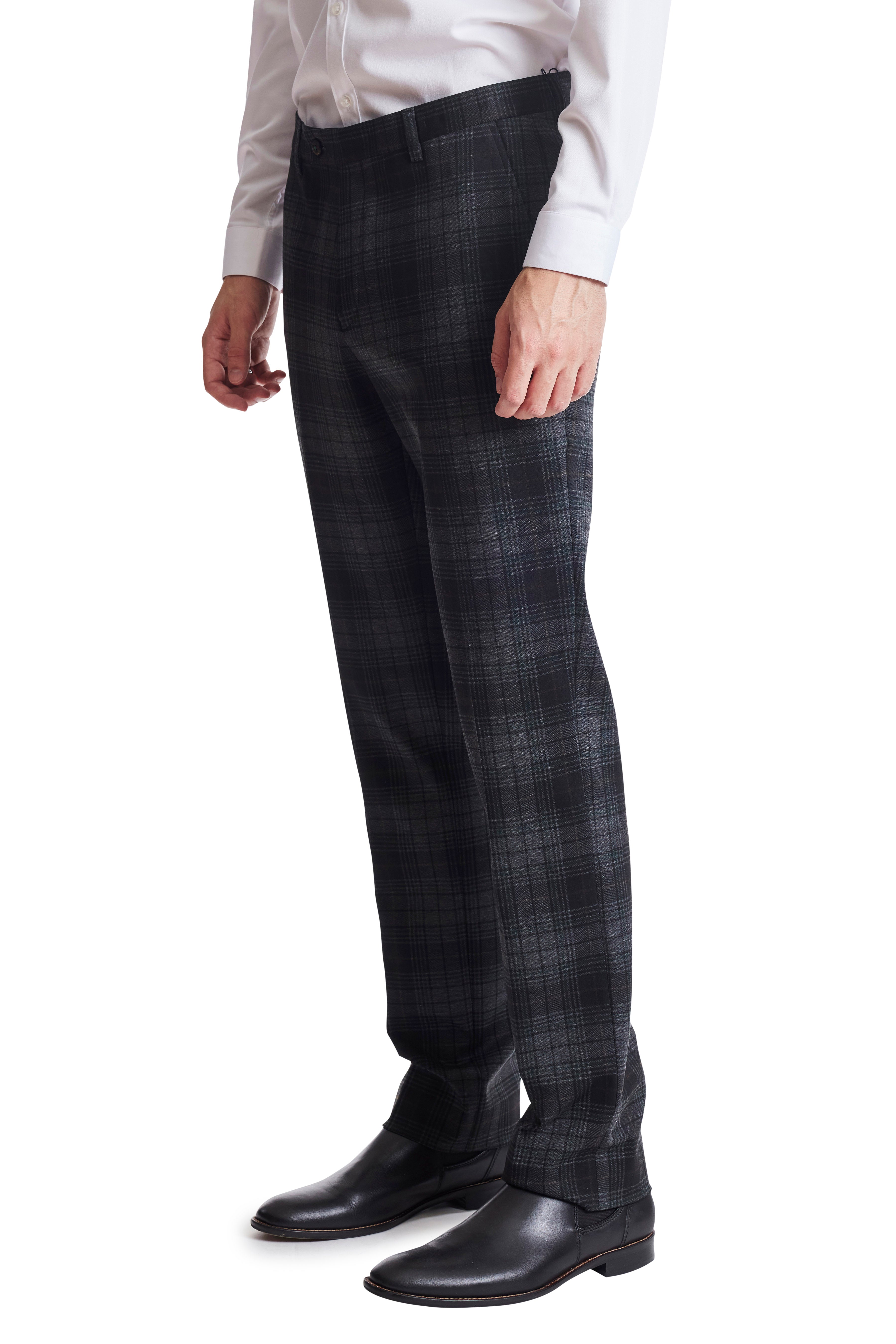 Downing Pants - slim - Char Pine Plaid
