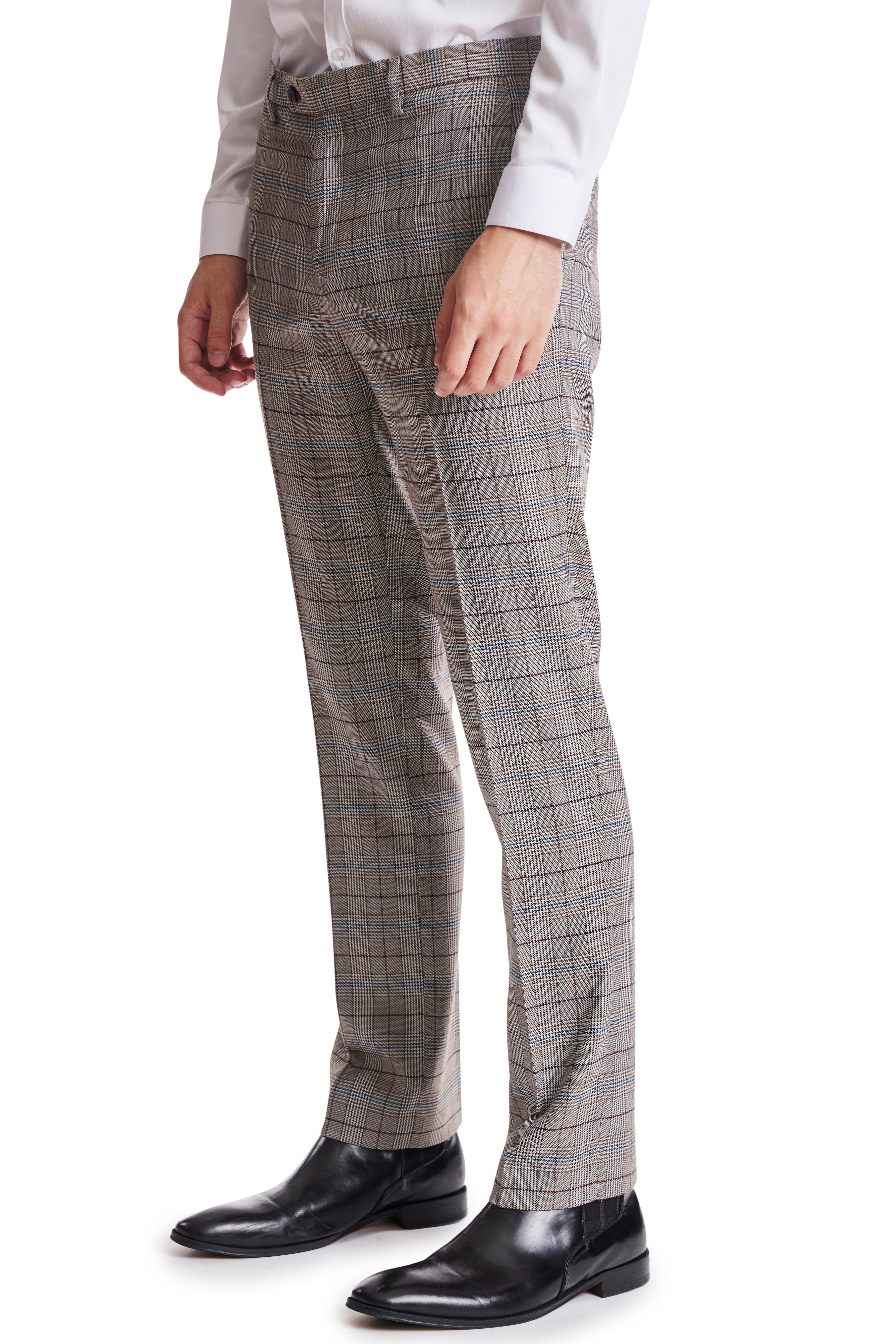 Downing Pants - slim - Tawny Blue Burg Check