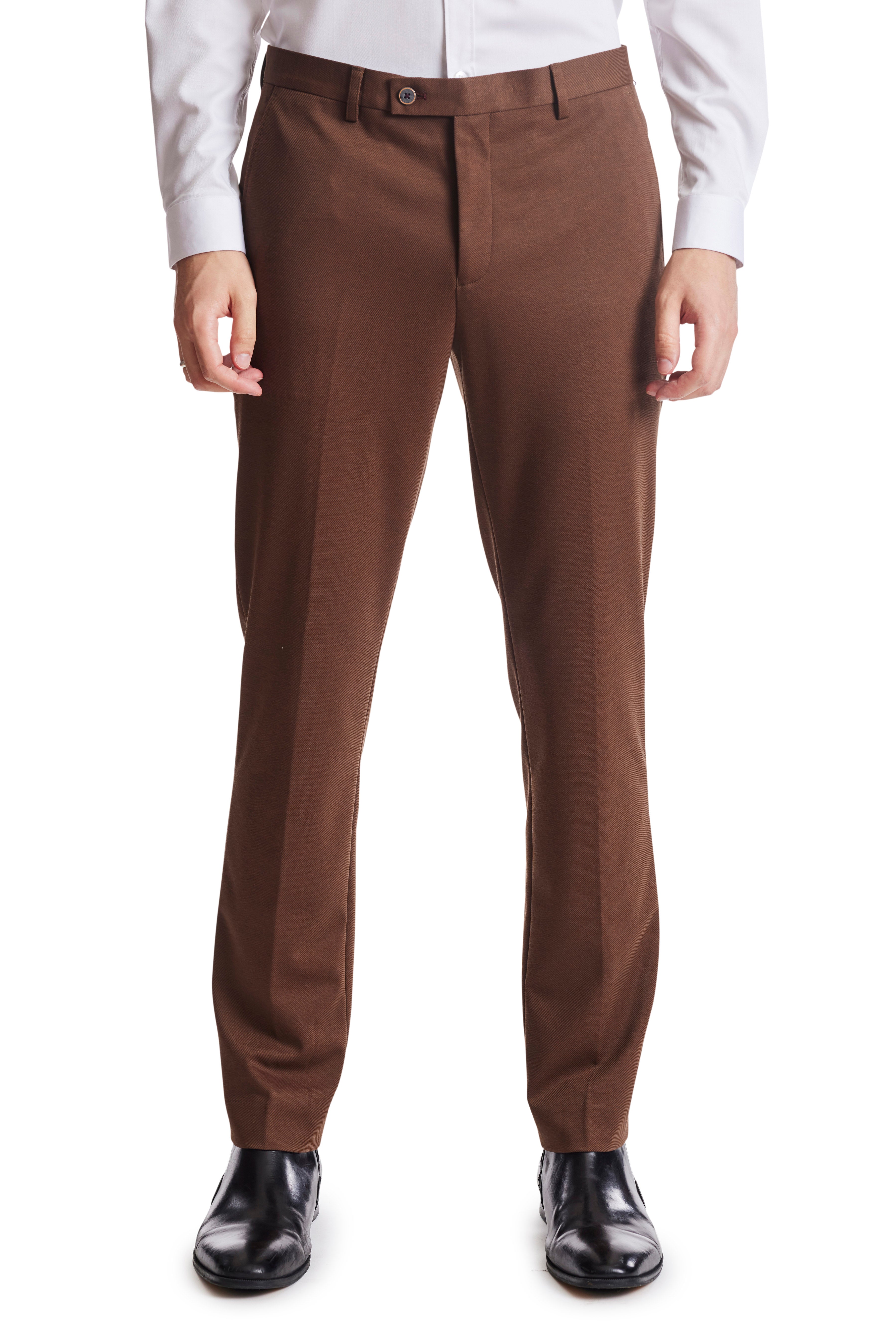 Downing Pick Stitch Pants - slim - Whiskey