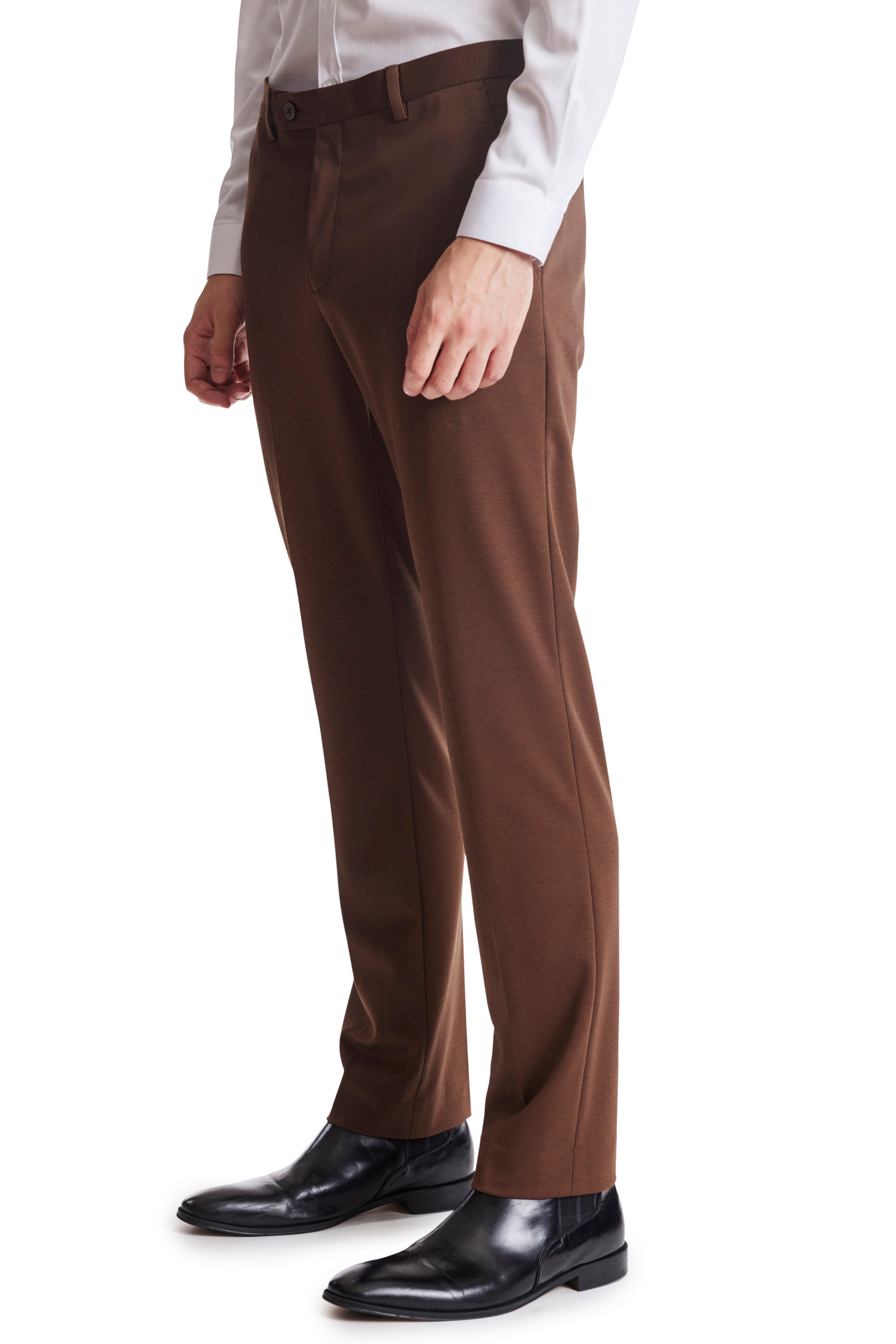 Downing Pick Stitch Pants - slim - Whiskey