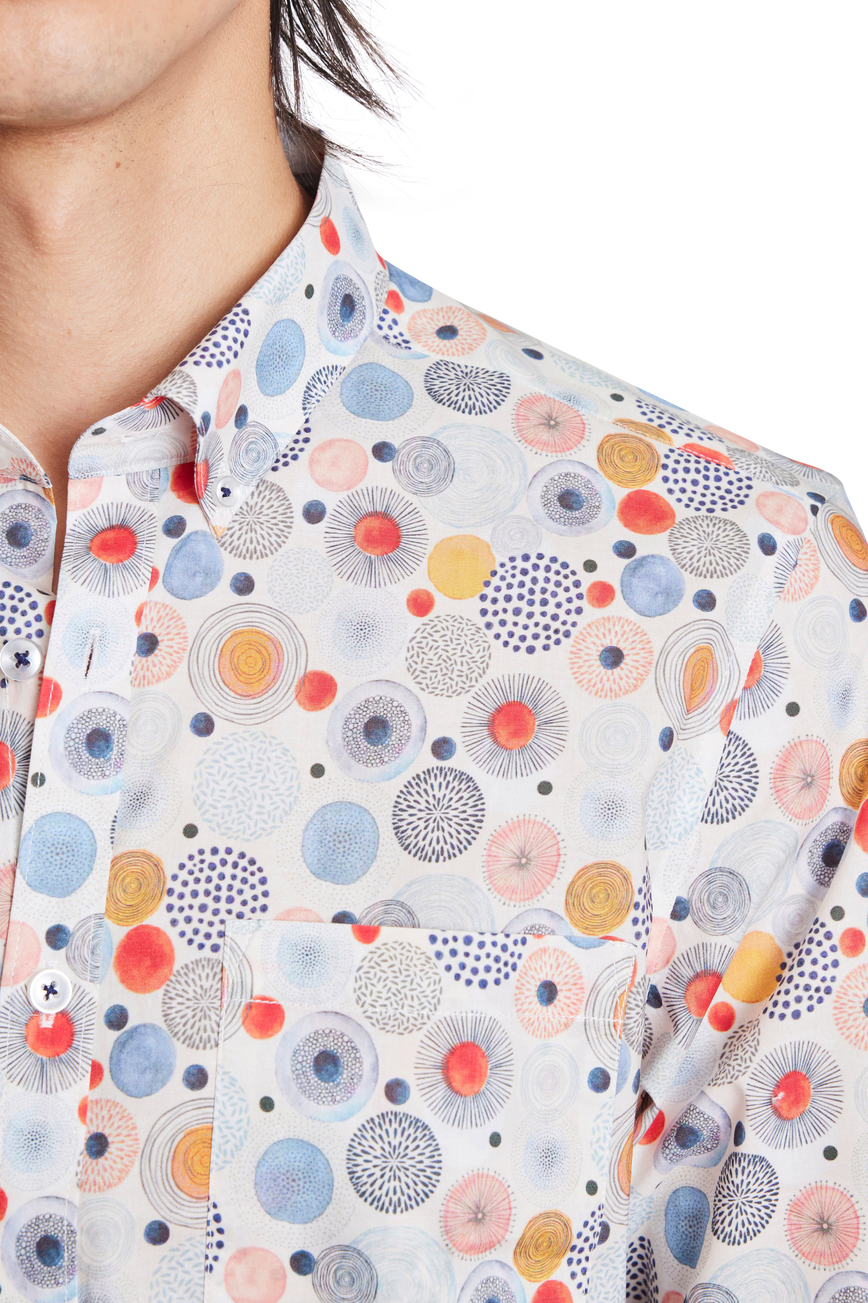 Brian Button Down Shirt - Circle Multi