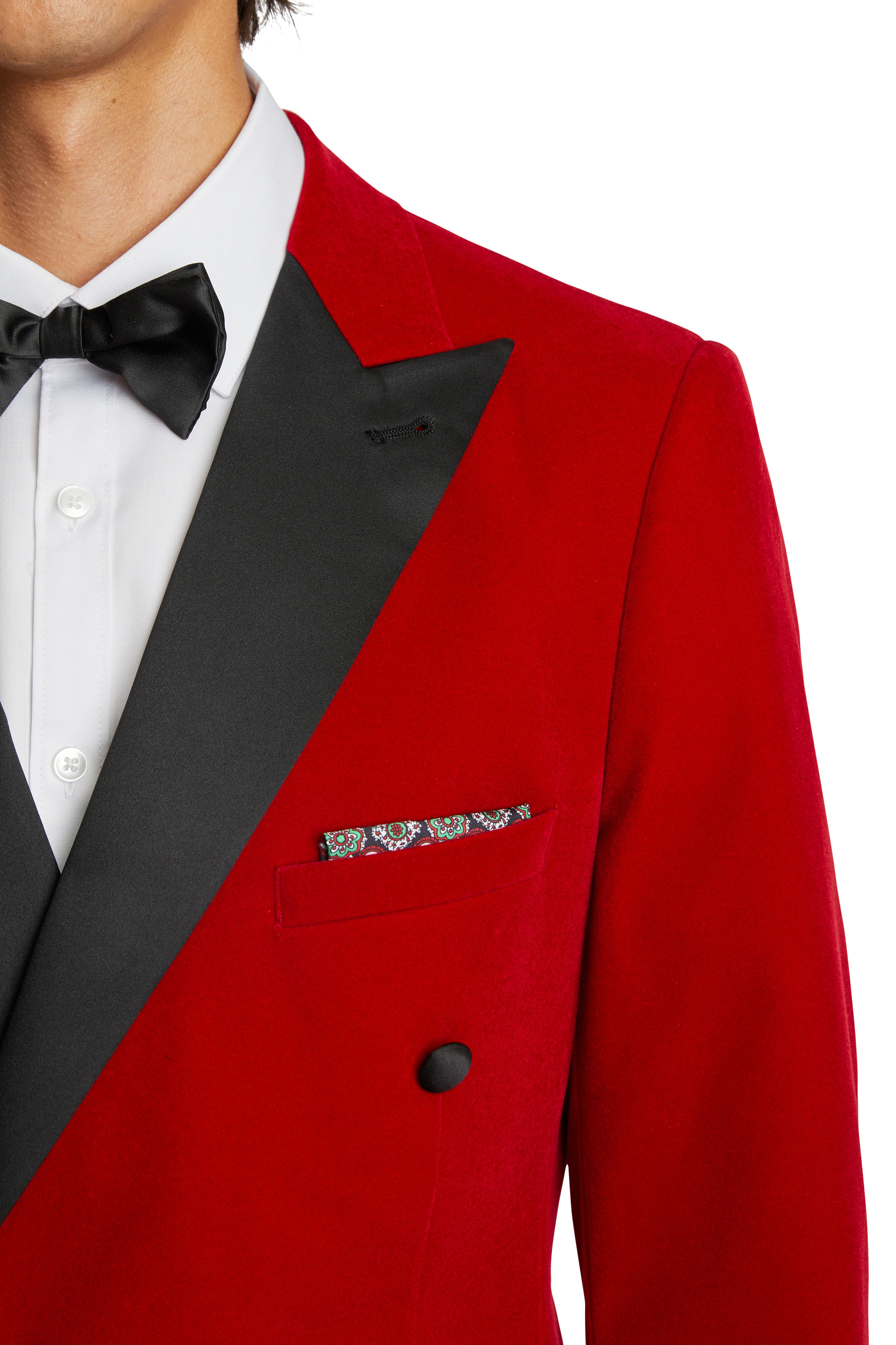 Soho Peak DB Tux Jacket - slim - Cayenne Red Velvet