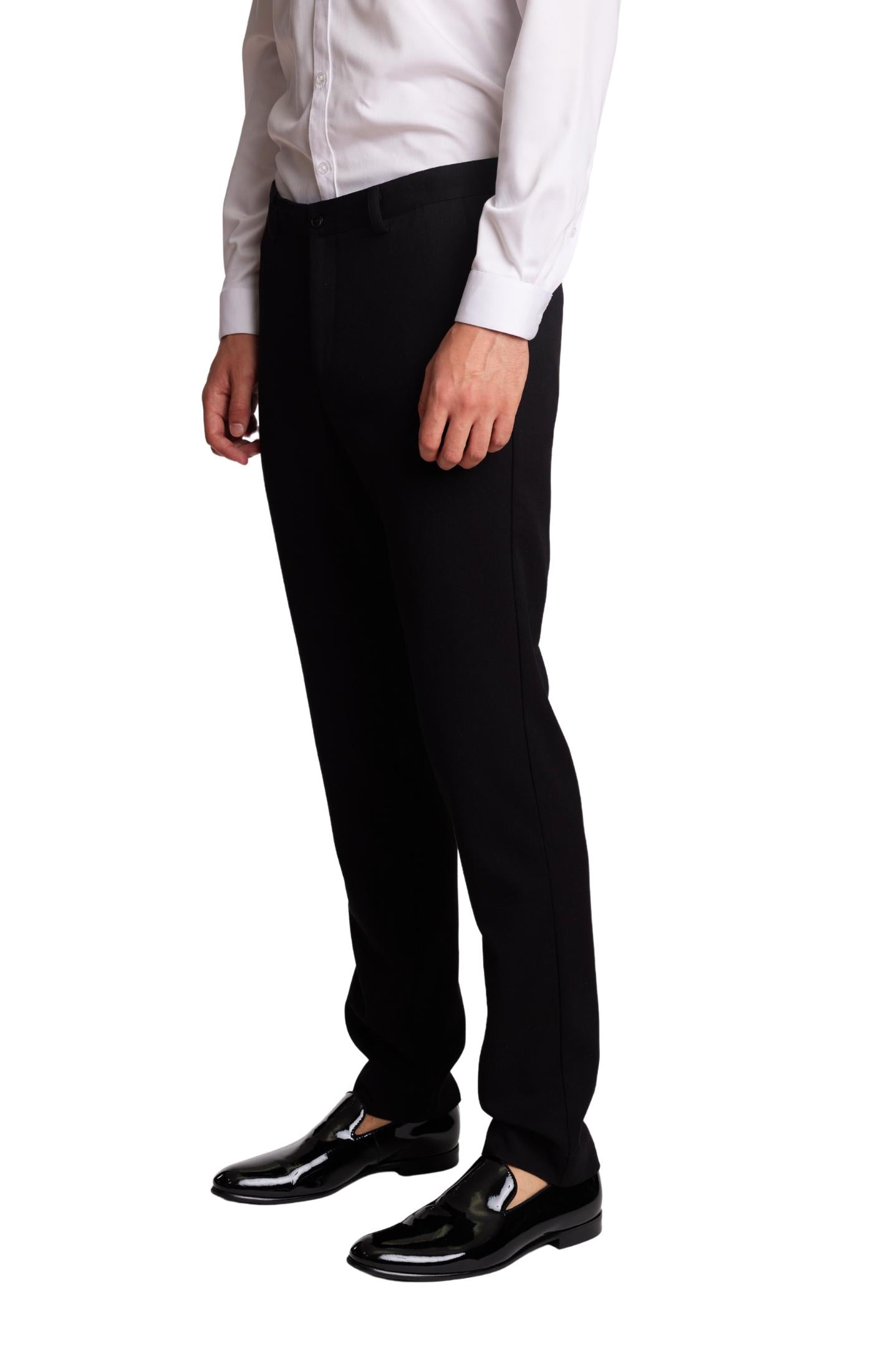 Downing Pants - slim - Black Knit