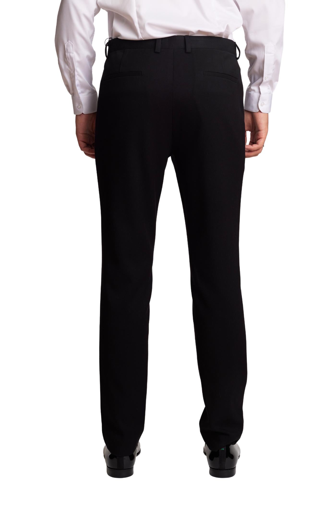 Downing Pants - slim - Black Knit