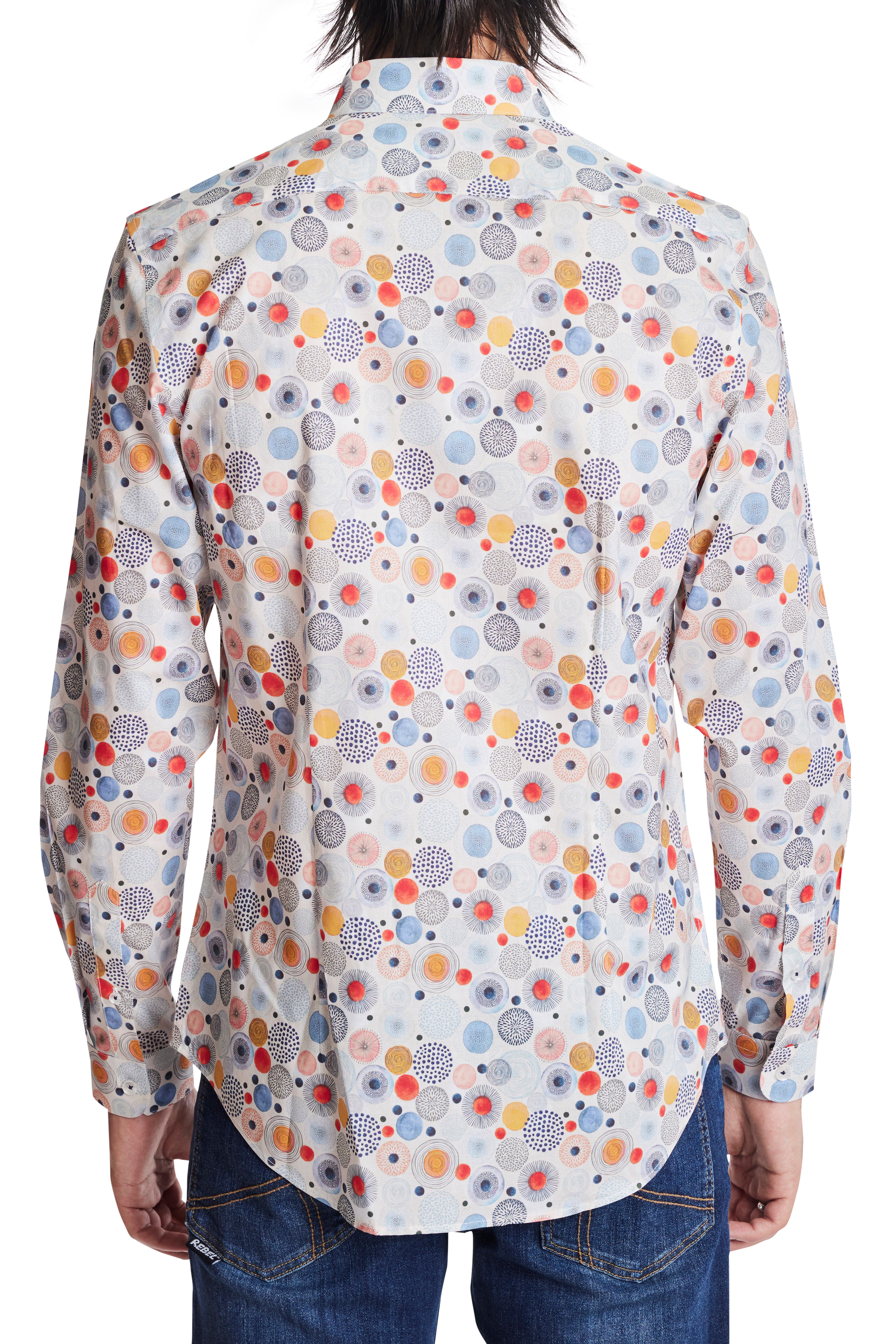 Brian Button Down Shirt - Circle Multi