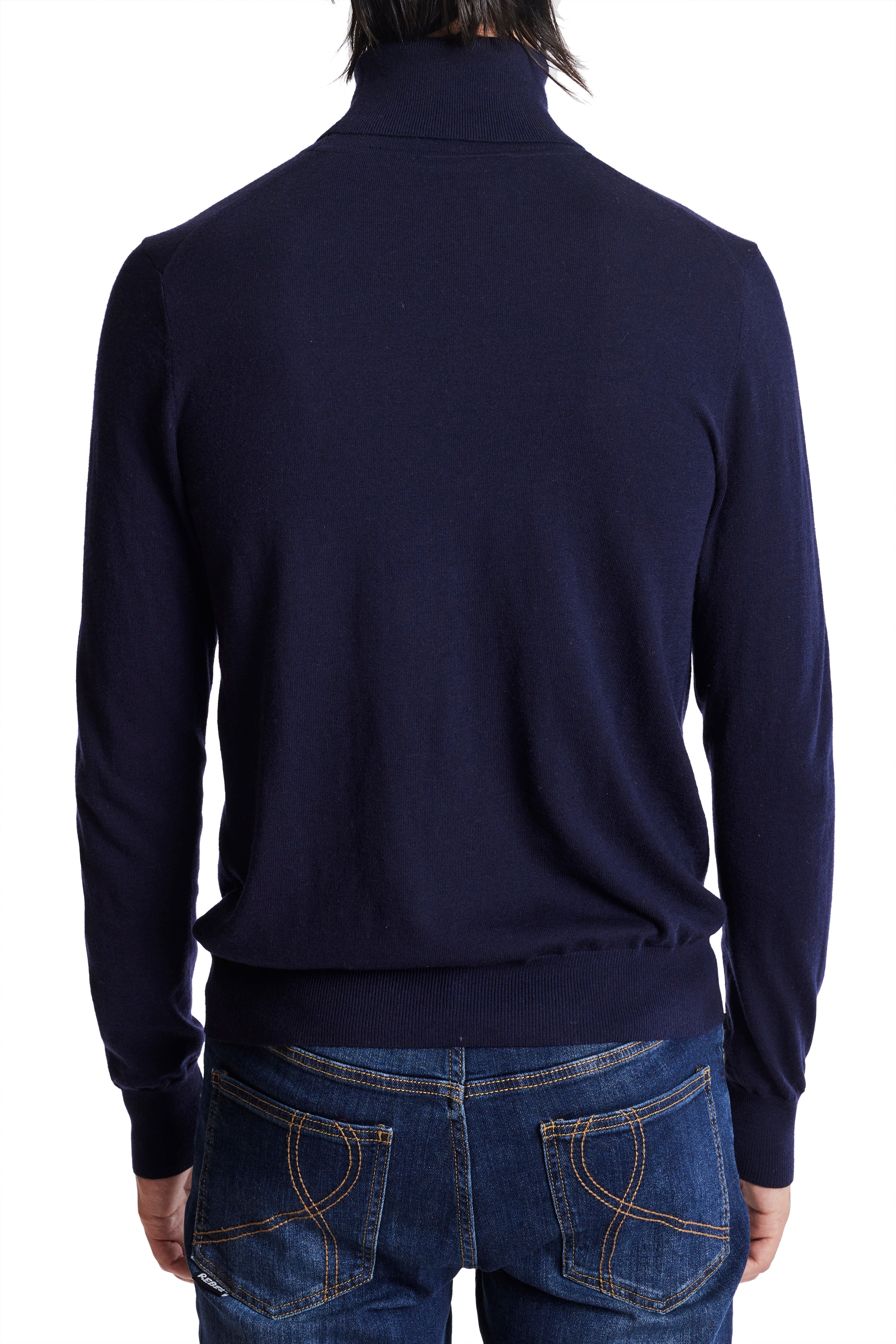 Fine Gauge Turtleneck - Dark Knight