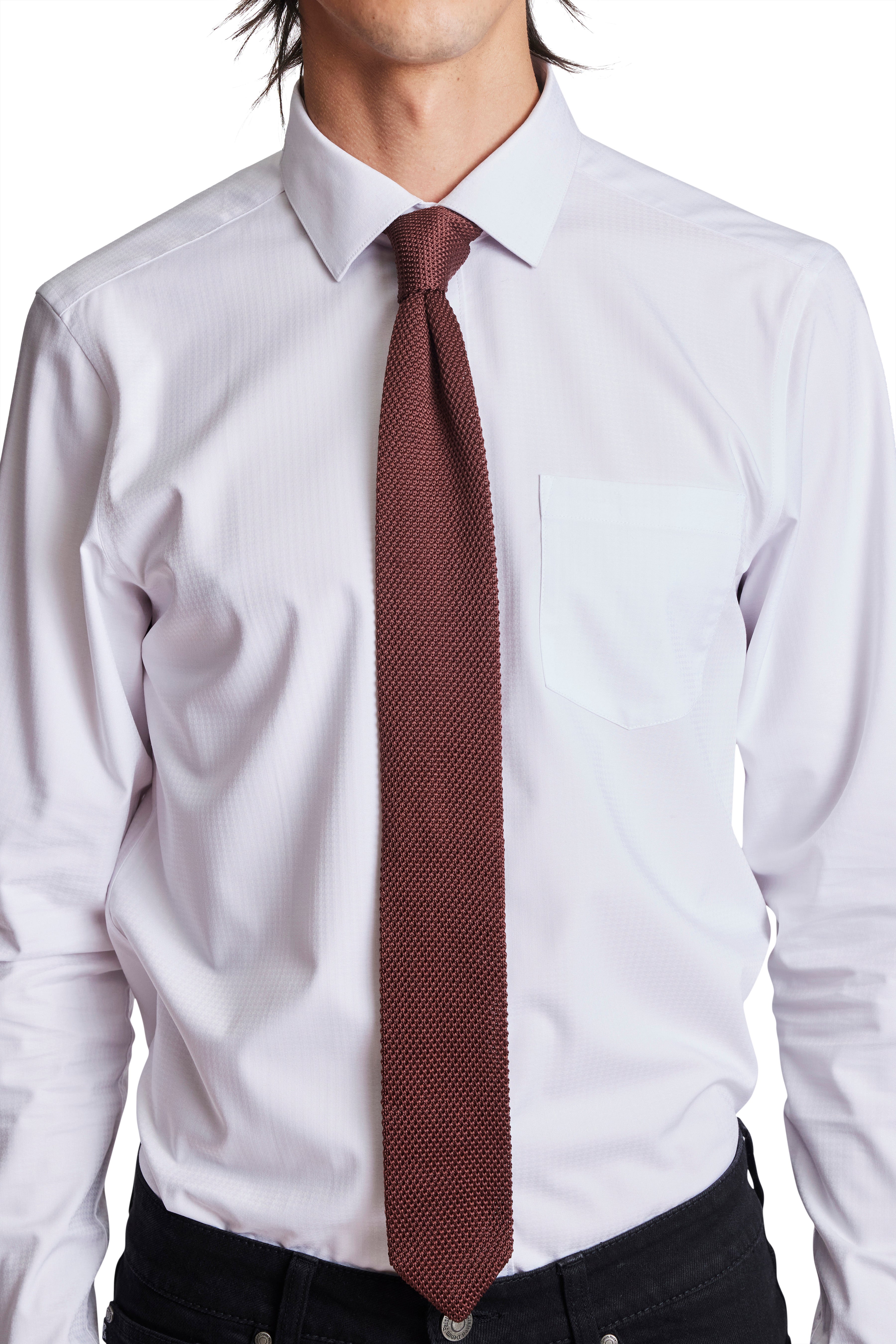 Stanley Knit Tie - Chocolate