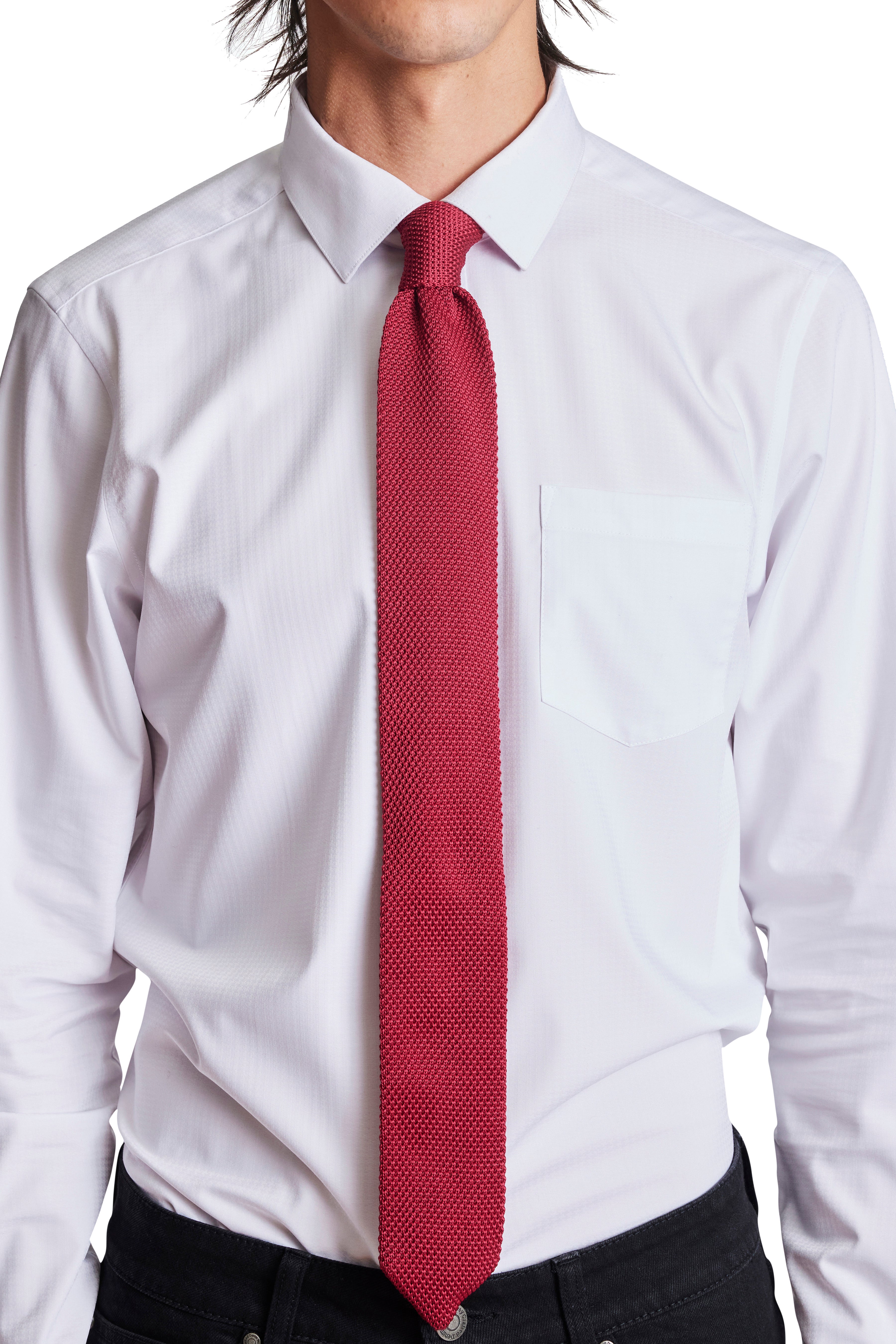Stanley Knit Tie - Holiday Red