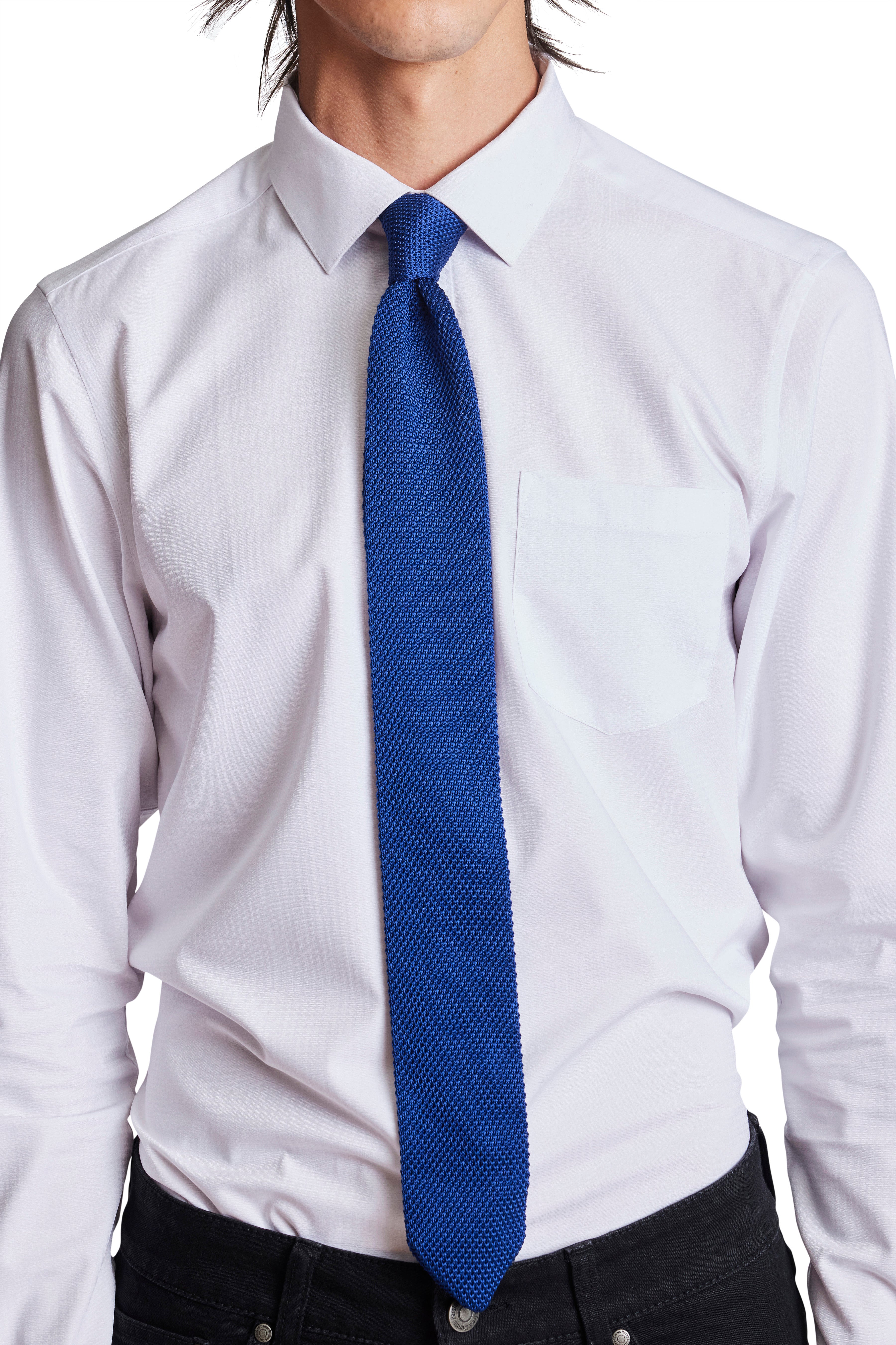 Stanley Knit Tie - Deep Royal