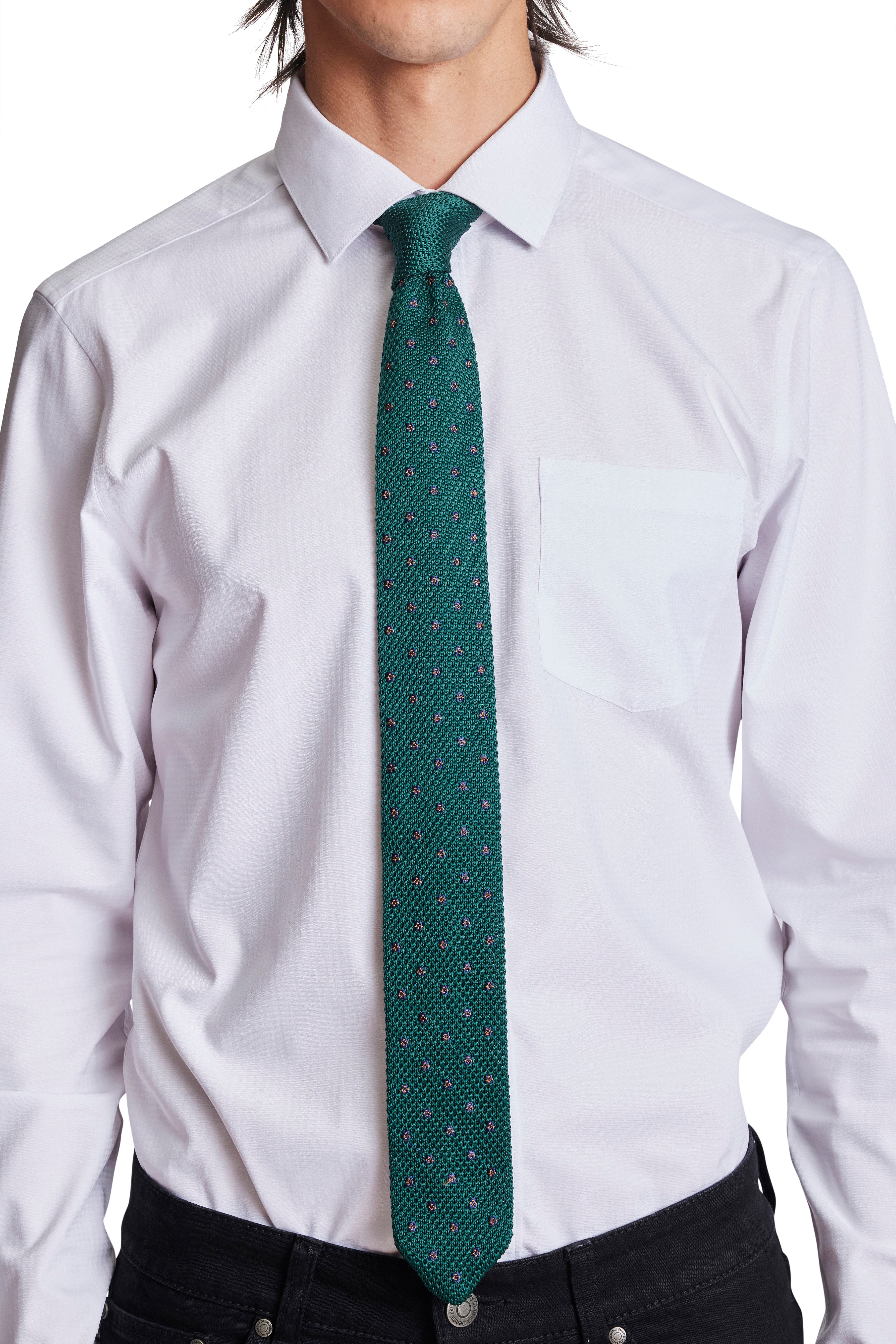 Stanley Micro Dot Knit Tie - Pineland