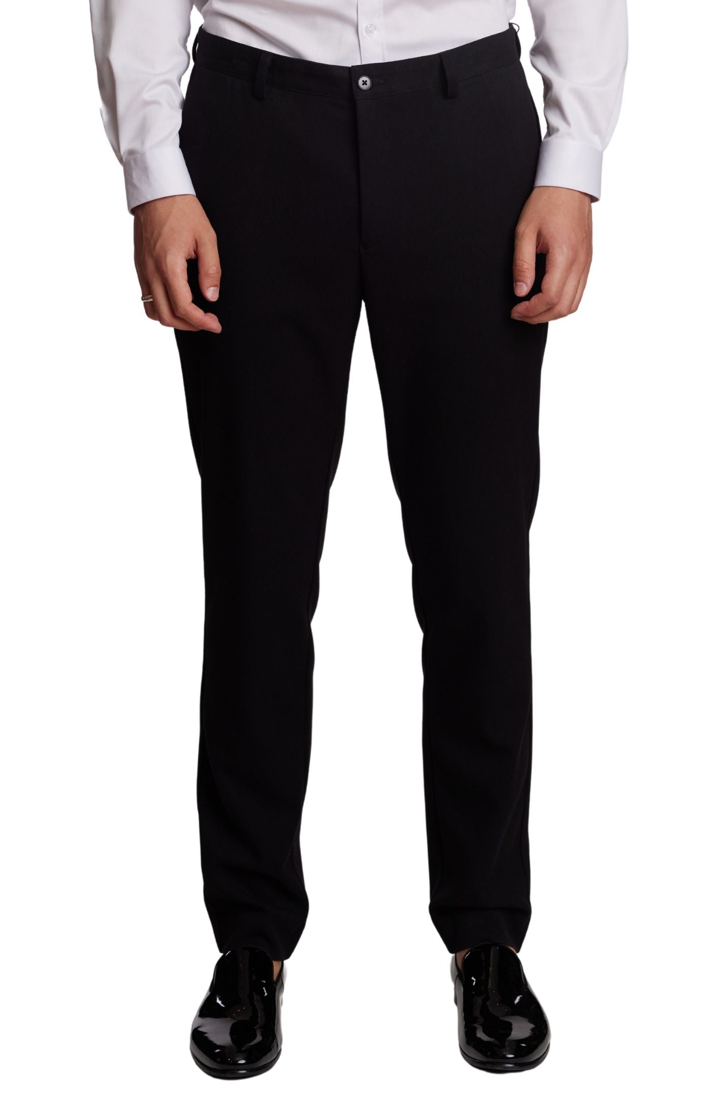 Downing Pants - slim - Black Knit