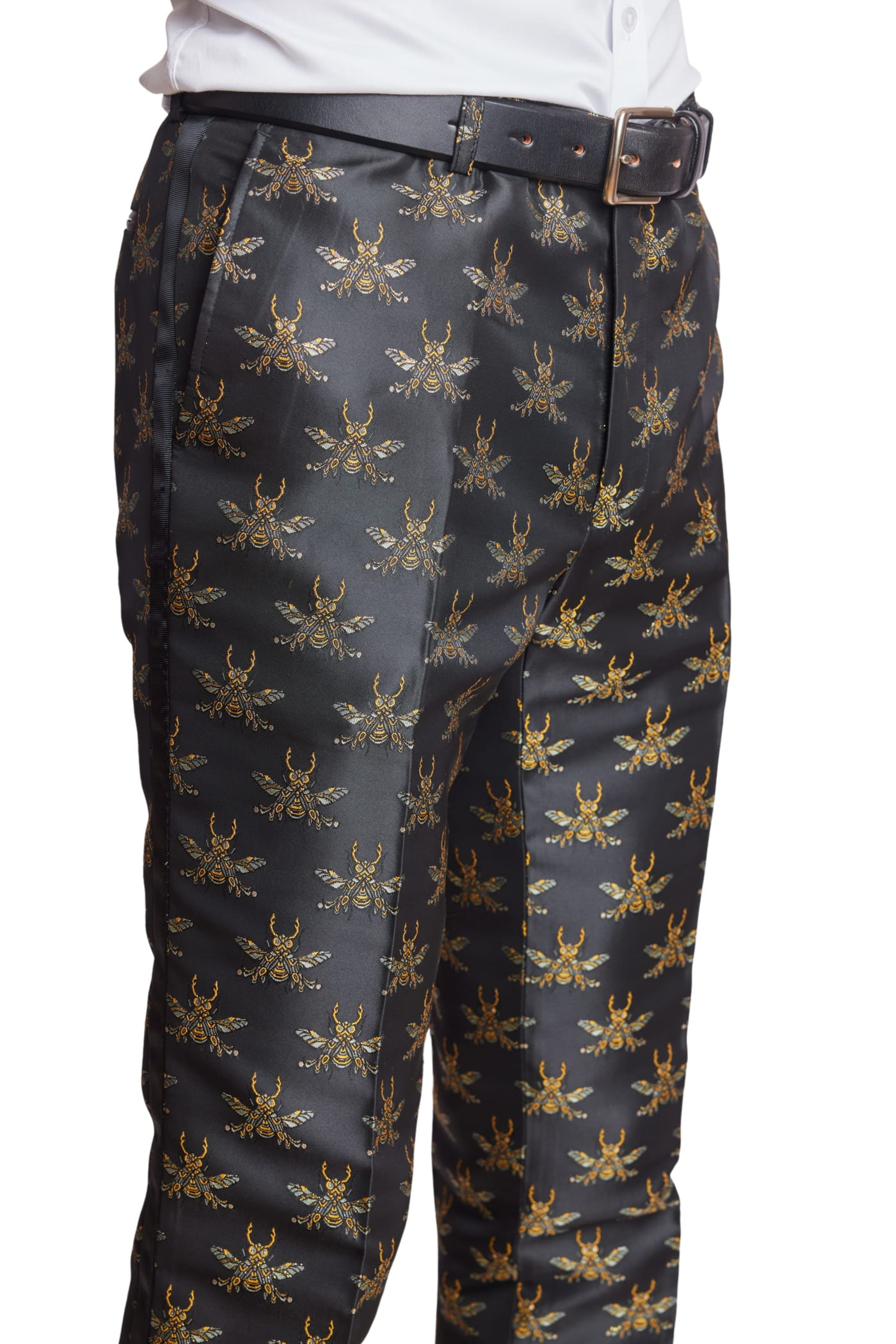 Sloane Tux Pants  - slim - Black Bees