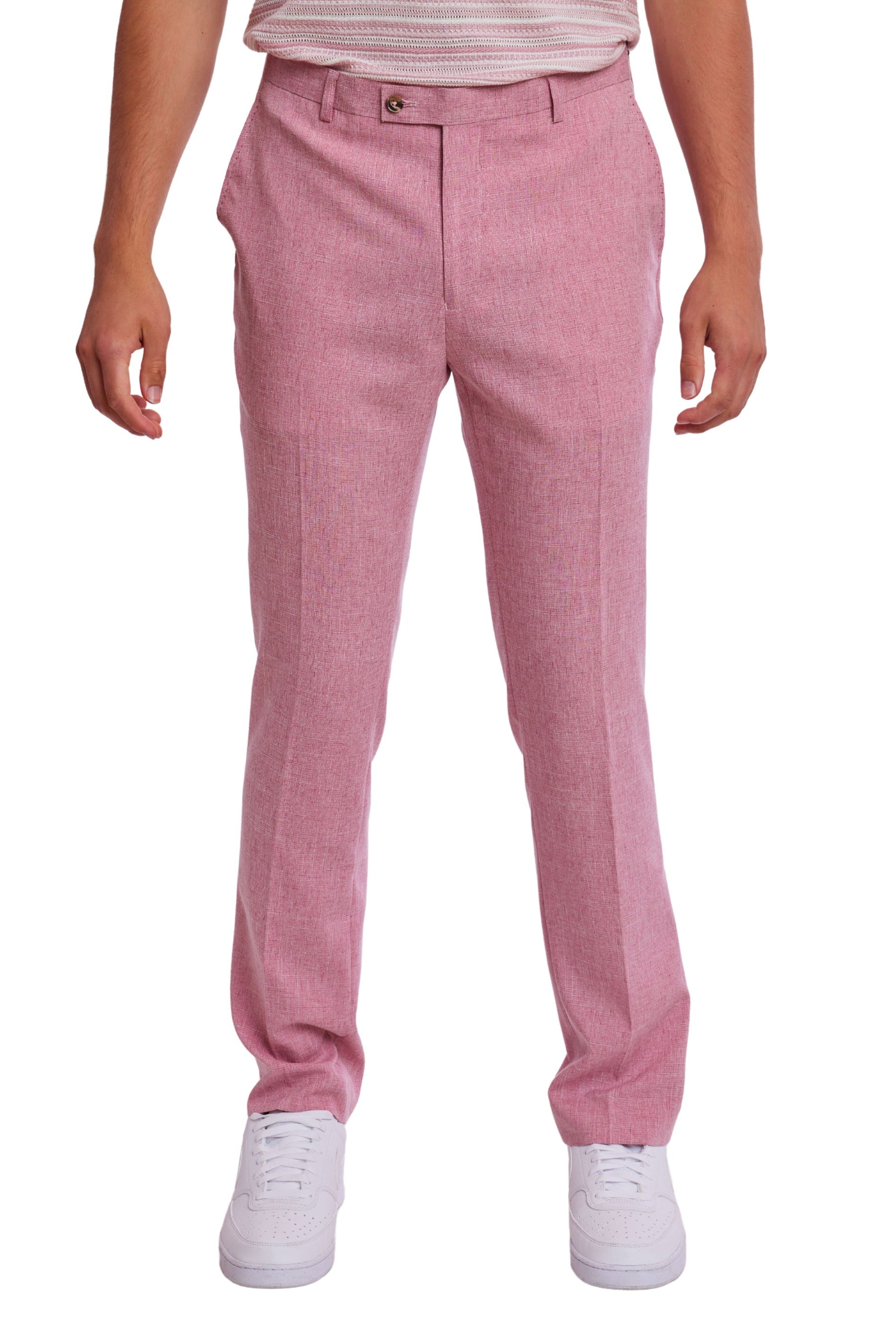 Downing Pants - slim - Pink Melange