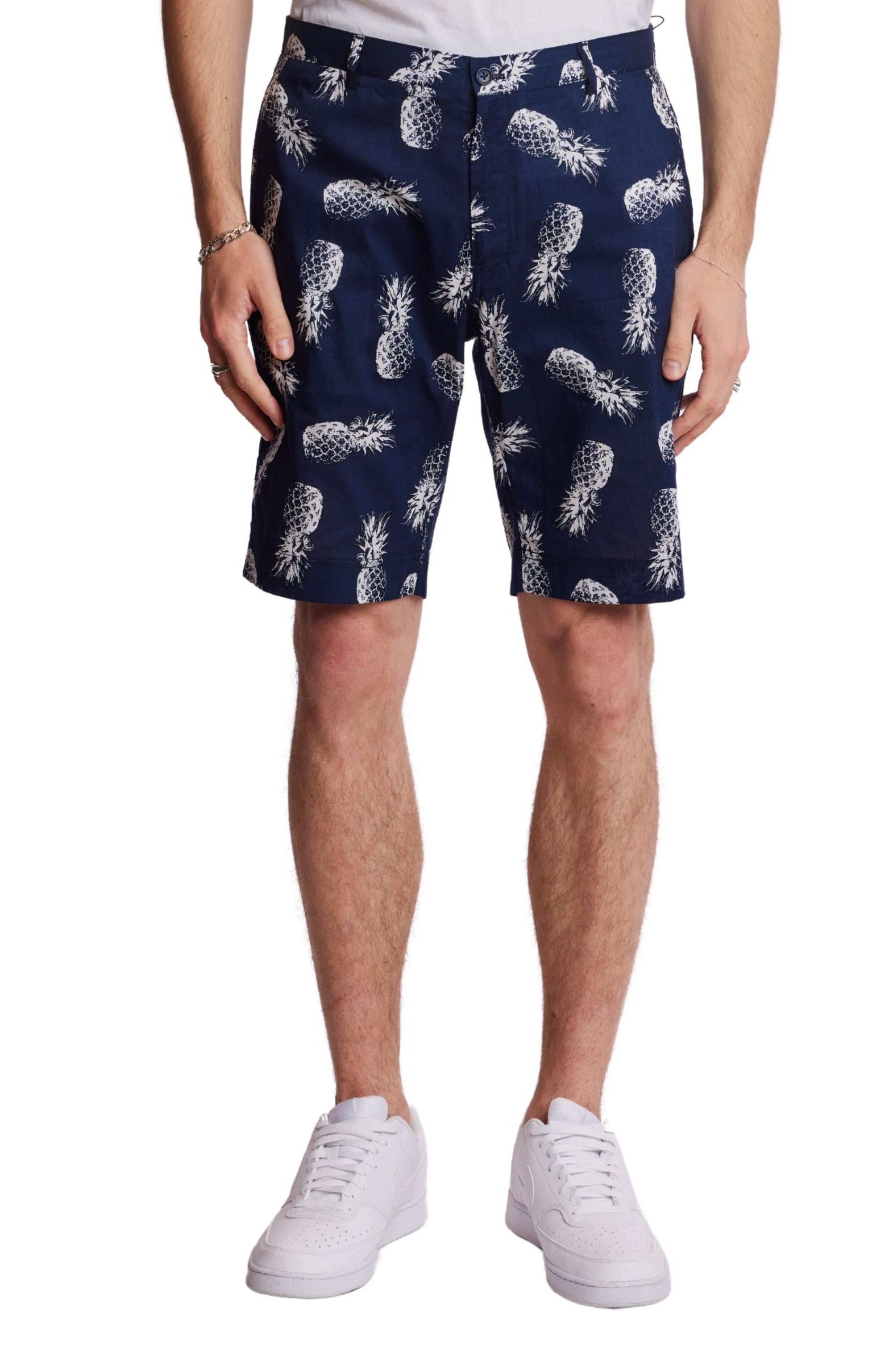 Felix Shorts - slim - Navy Pineapple