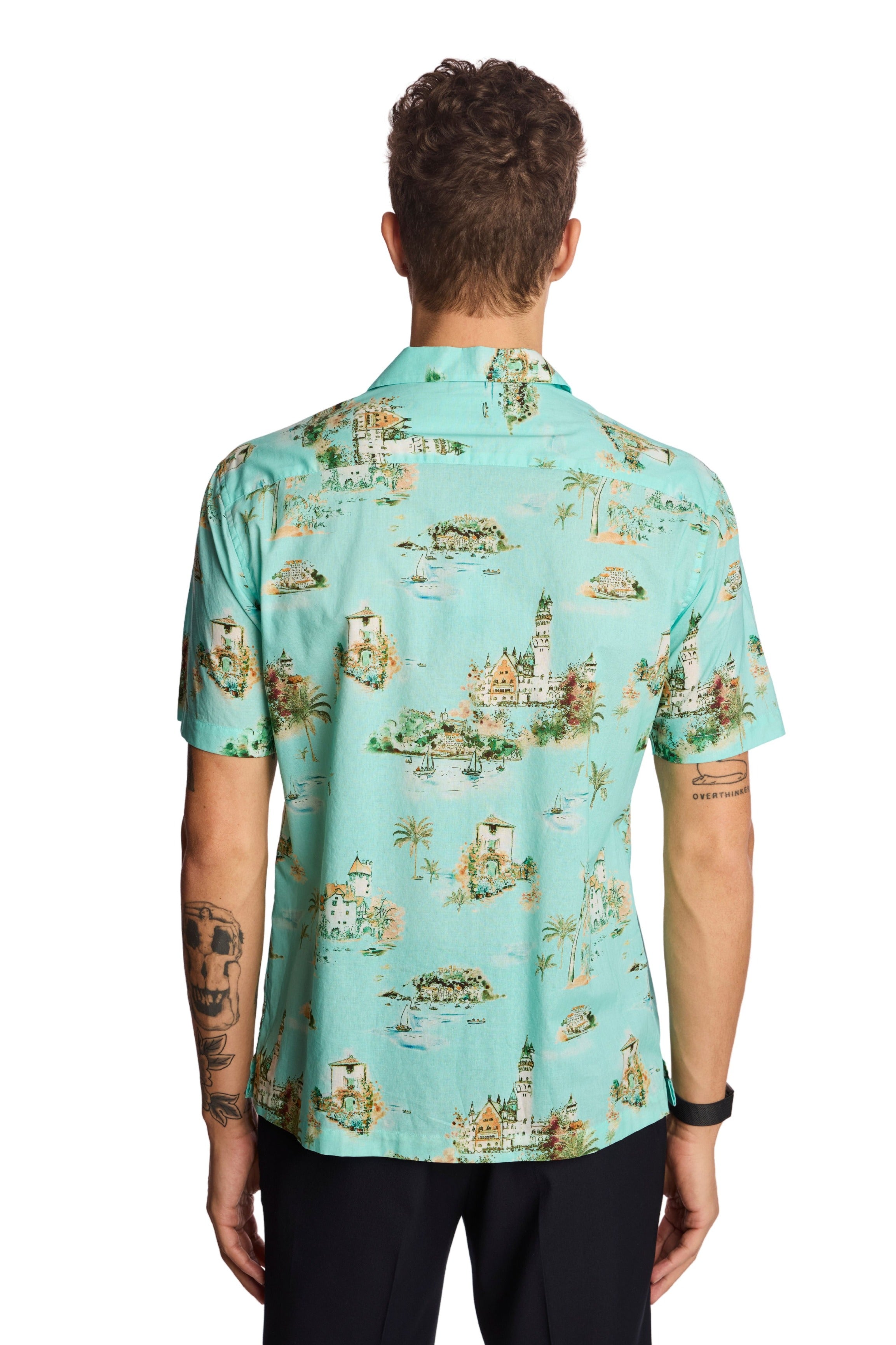Camp Collar Shirt - Green Summer Island