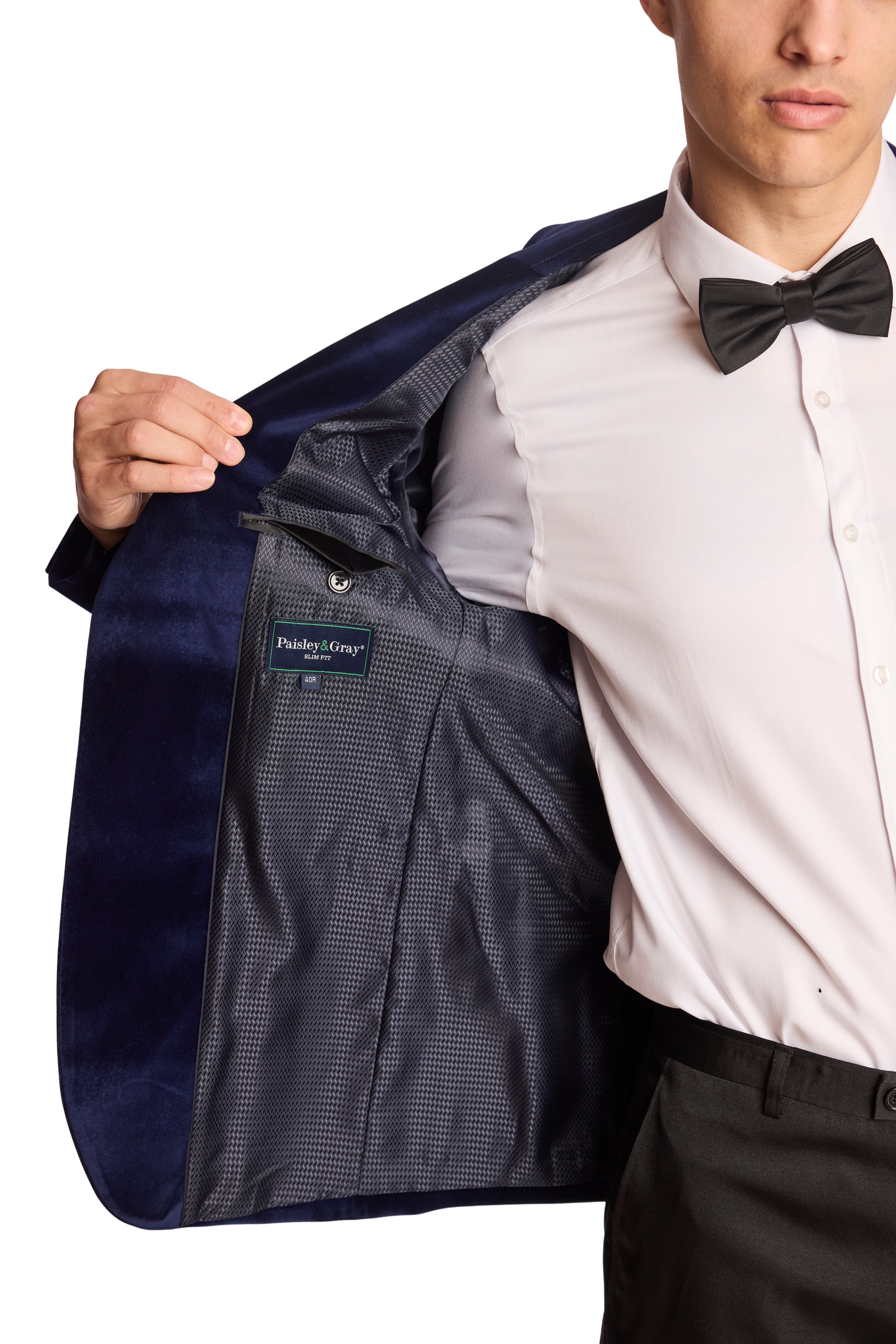 Kyle Big Peak Tux Jacket - slim - Dusk Velvet