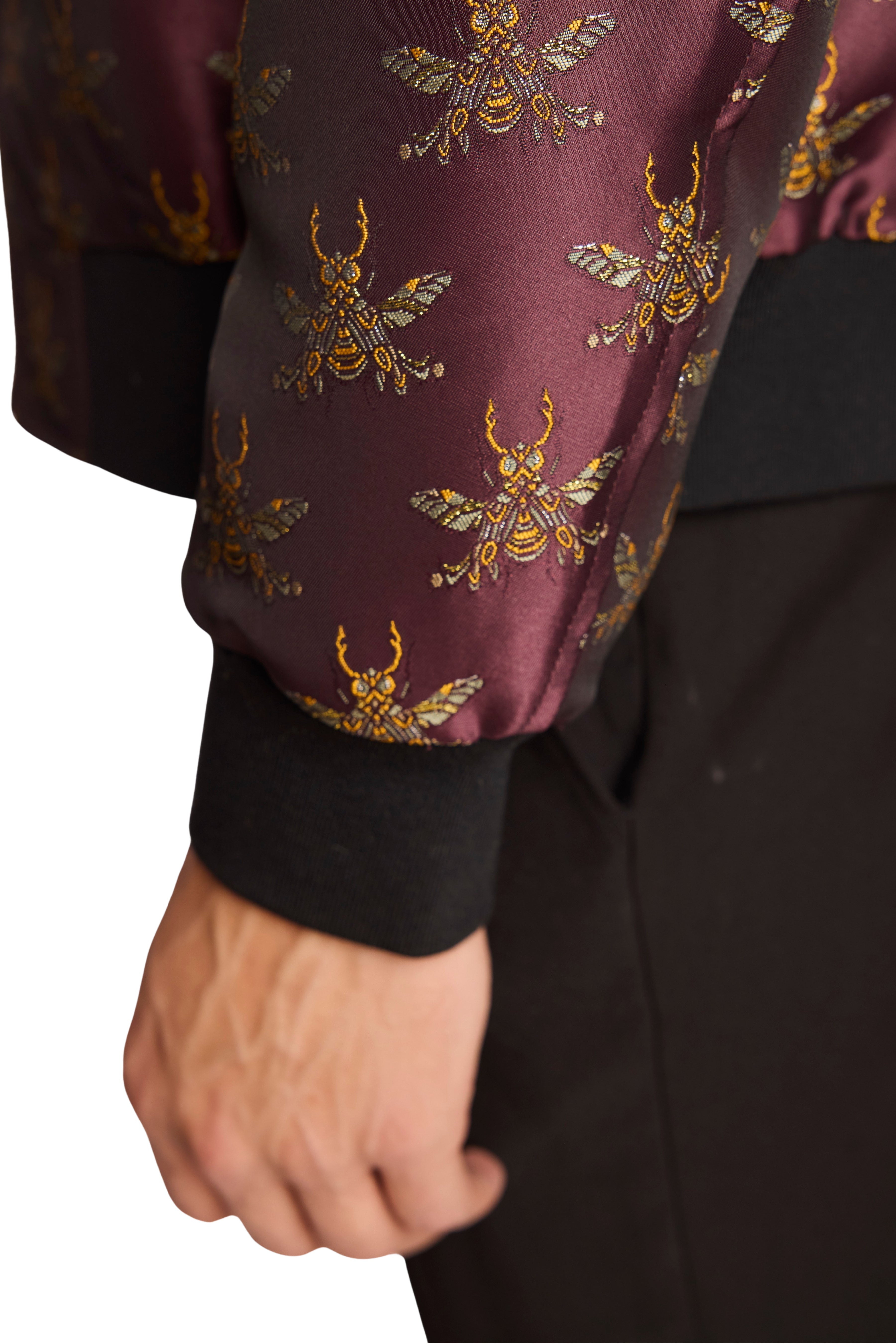 Hyde Bomber Jacket - Cherry Lacquer Bee