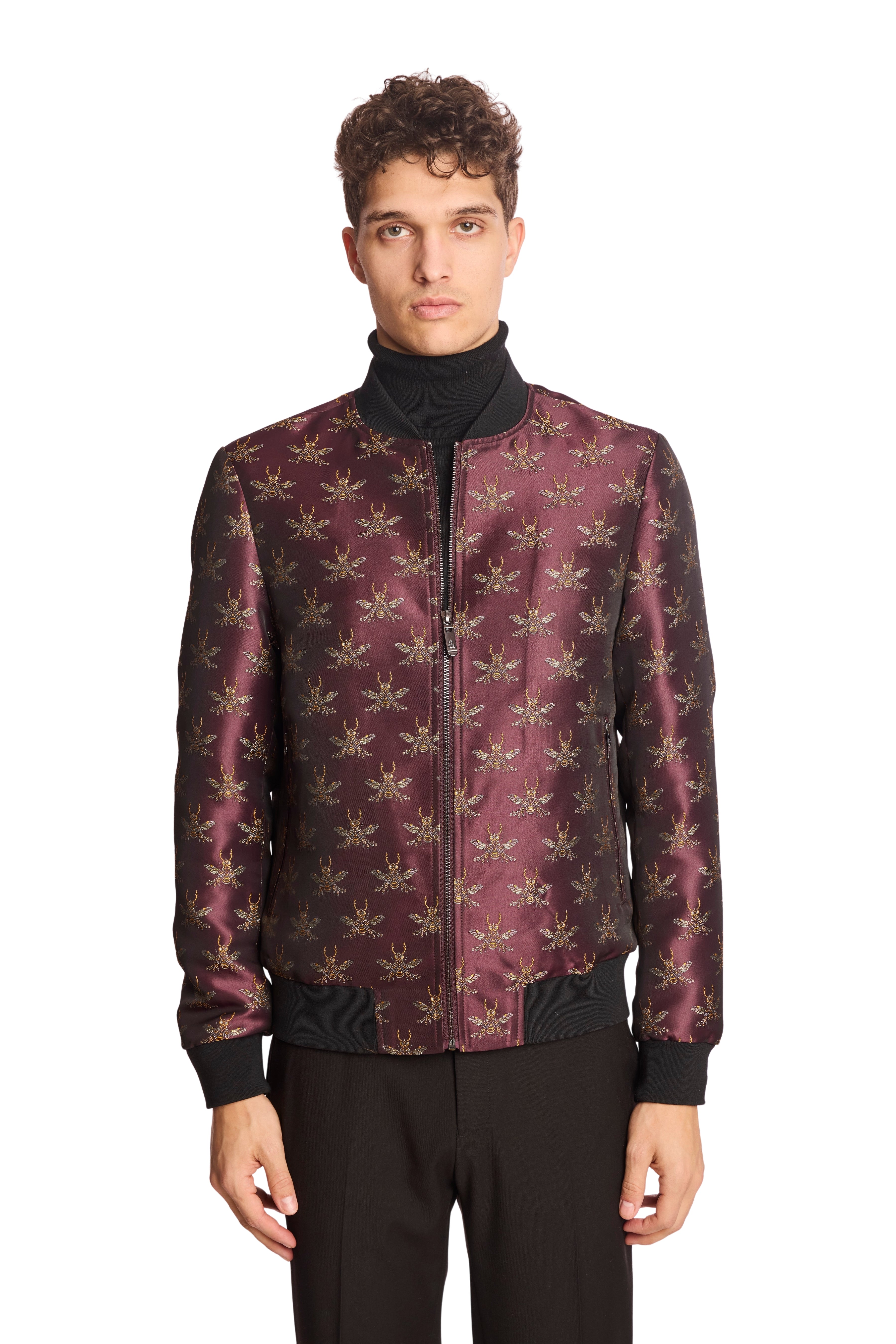 Hyde Bomber Jacket - Cherry Lacquer Bee