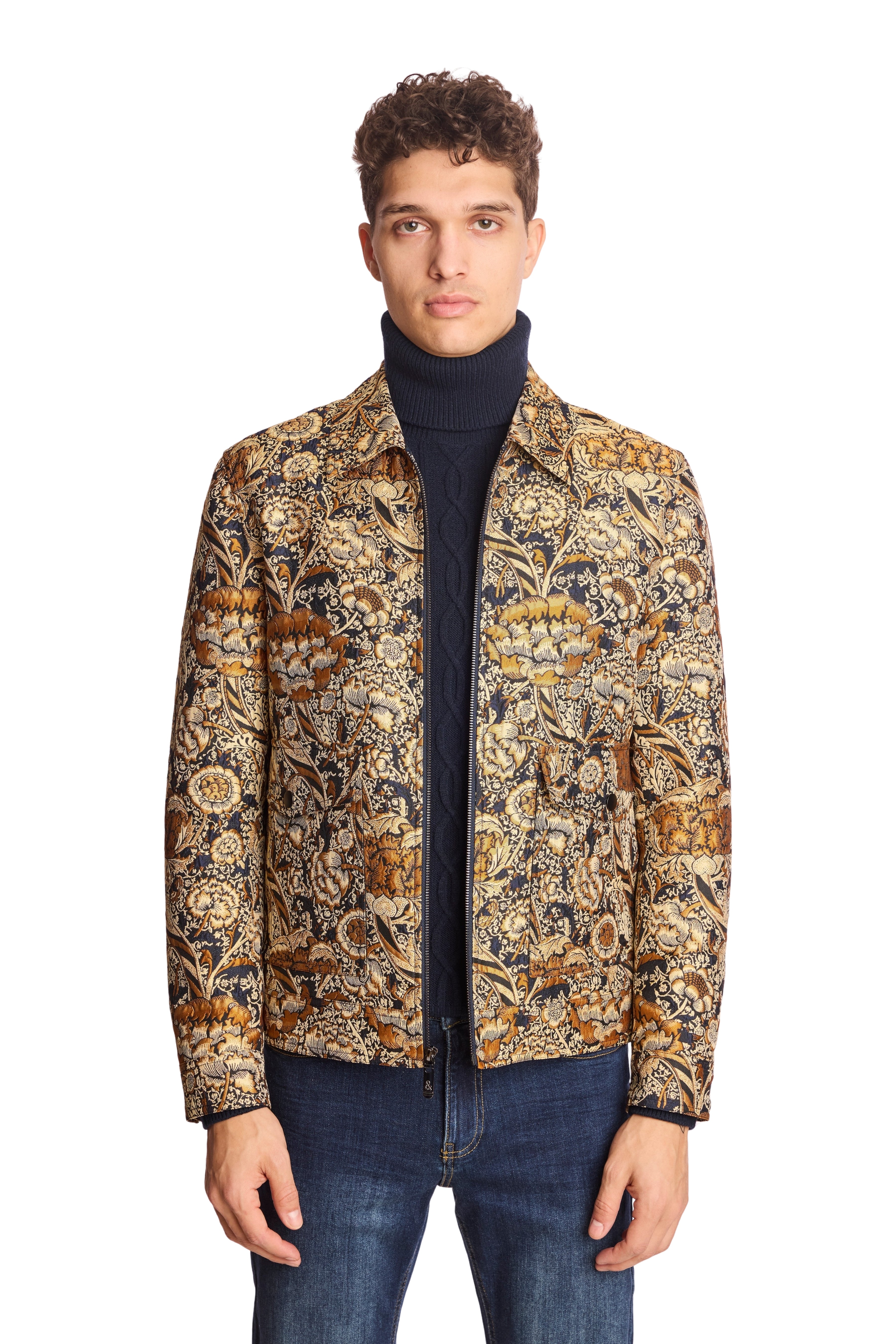 Milo Bomber Jacket - Golden Navy Multi