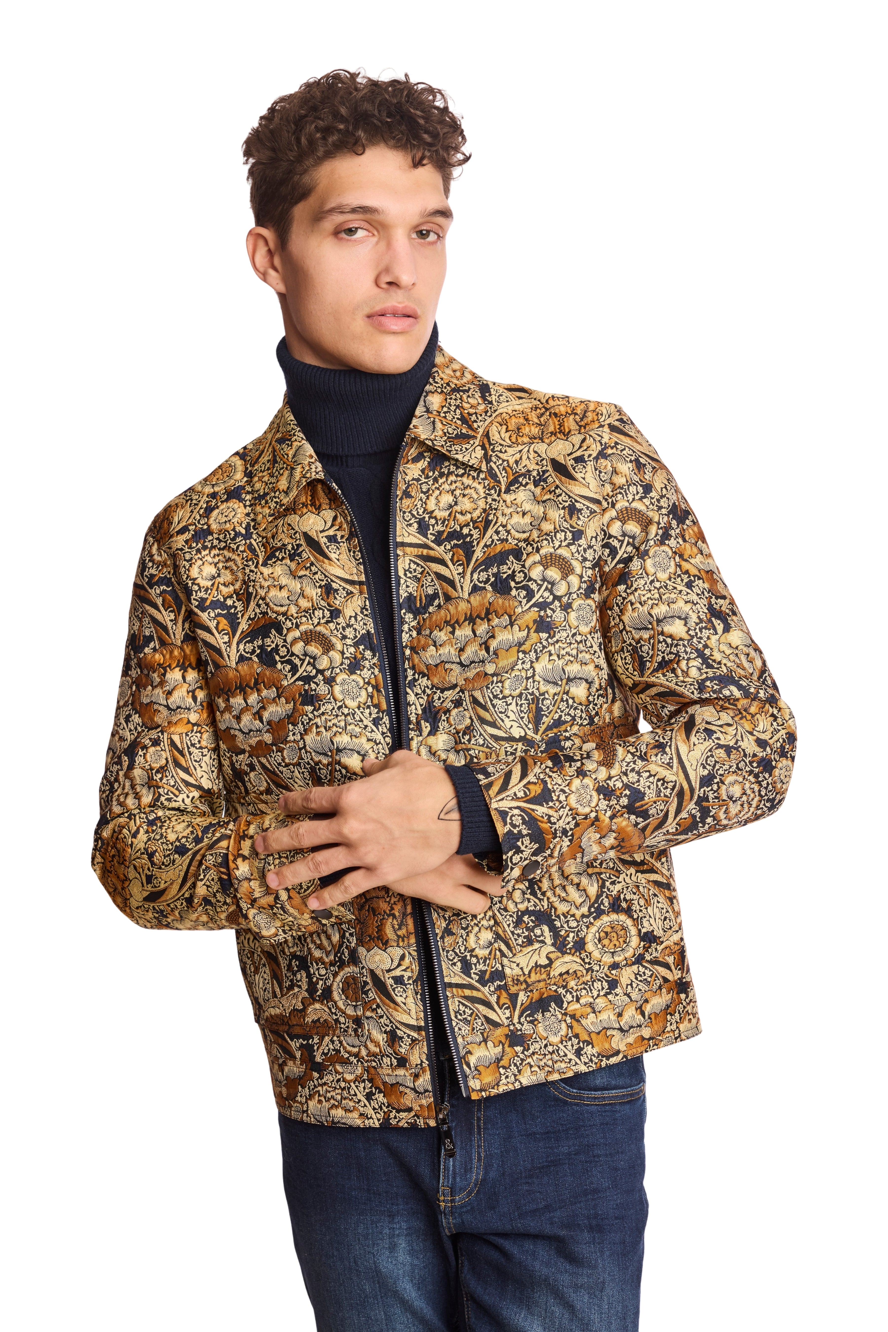 Milo Bomber Jacket - Golden Navy Multi